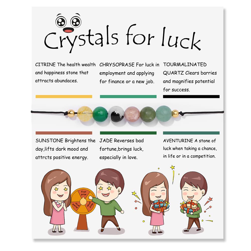 Fuqimanman2020 6mm Spiritual Crystal 7 Chakra Stretch Bracelet Natural Stone Healing with Meaning Cards Quartz Amethyst Reiki Beaded for Women Men for Anxiety Relief Jewelry-Sleep