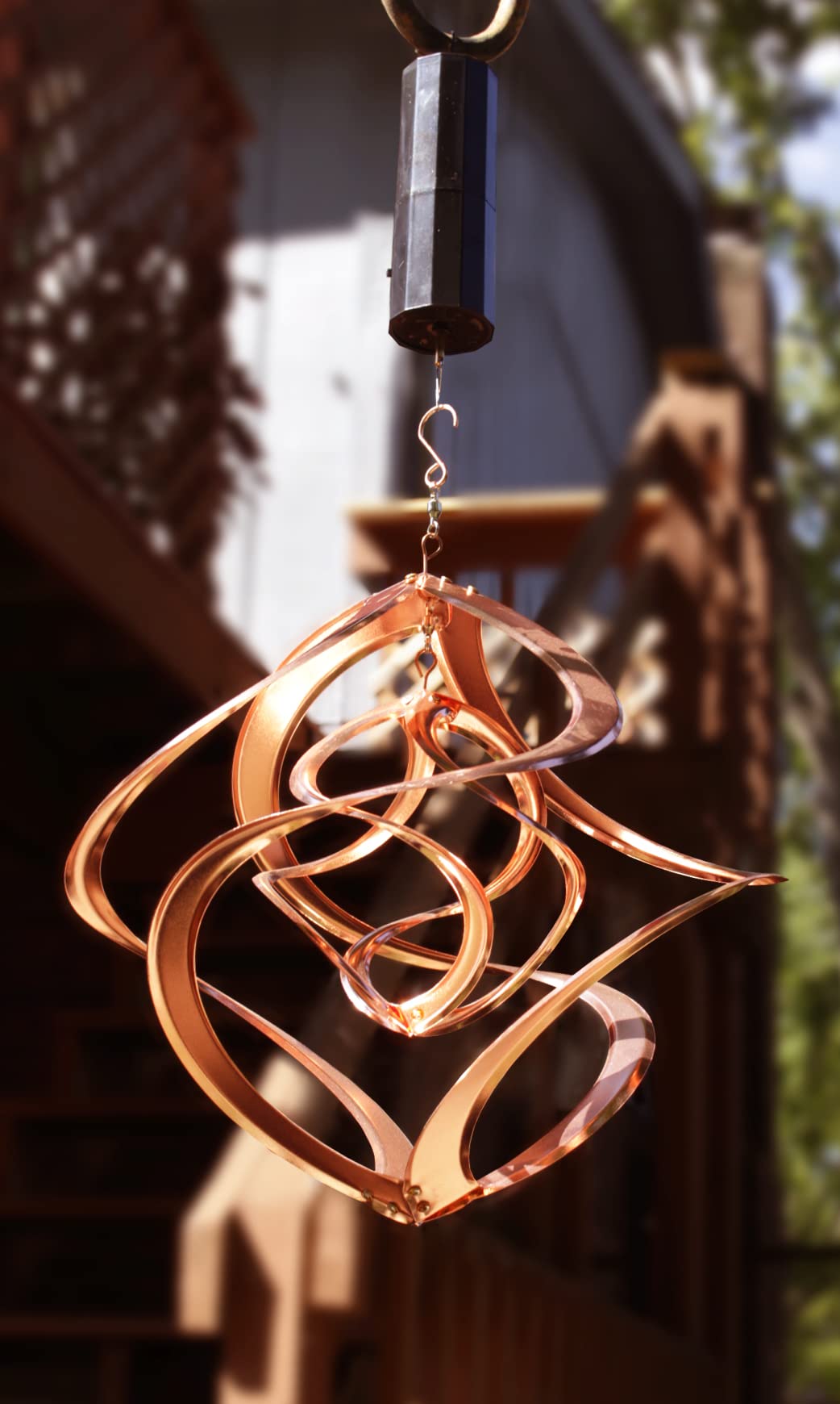 Red Carpet Studios The Original Cosmix Deluxe Helix Wind Spinner, Medium 14-Inch, Double Copper