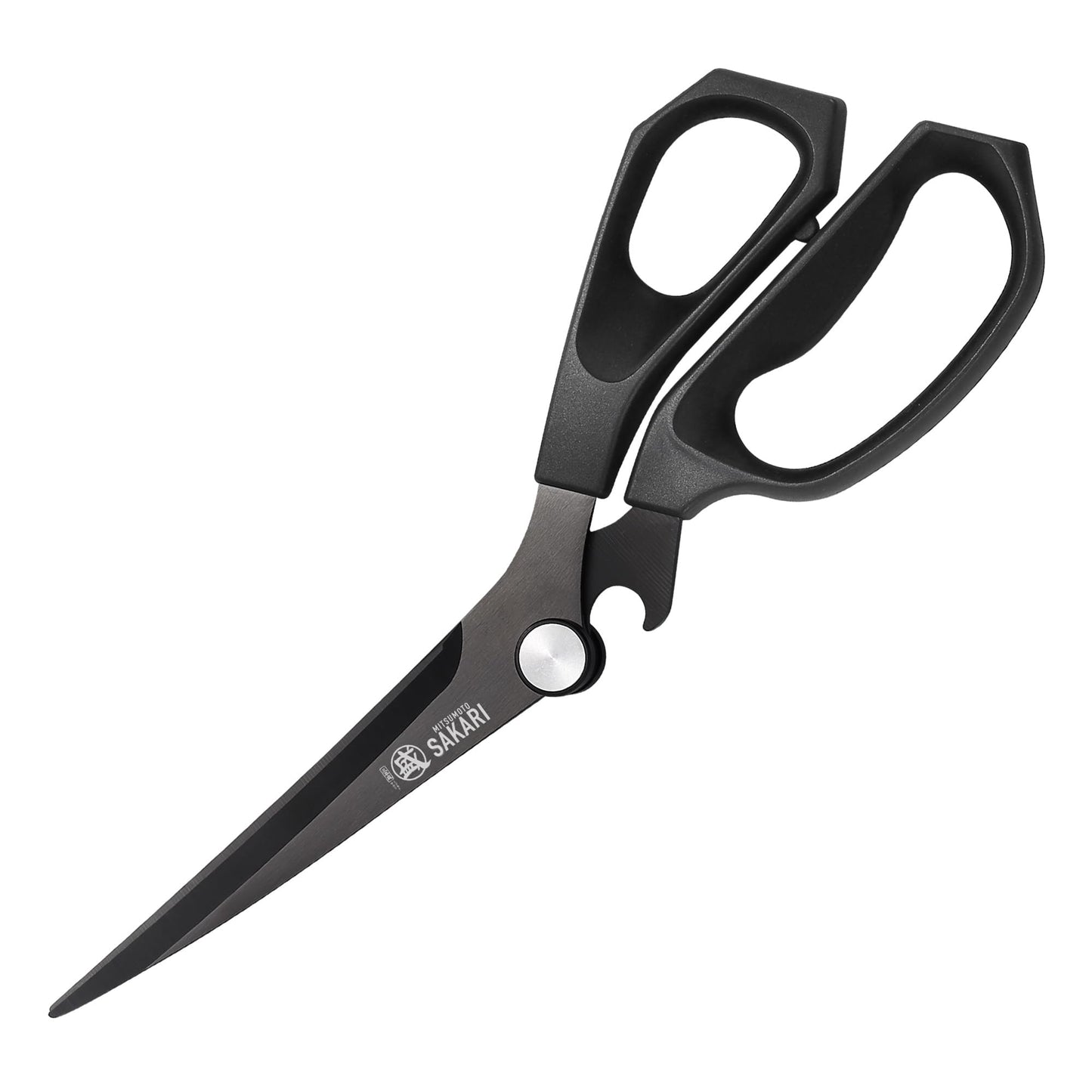 MITSUMOTO SAKARI Japanese Kitchen Shears, Cooking Scissors Titanium Plated for Meat Vegetable Herb