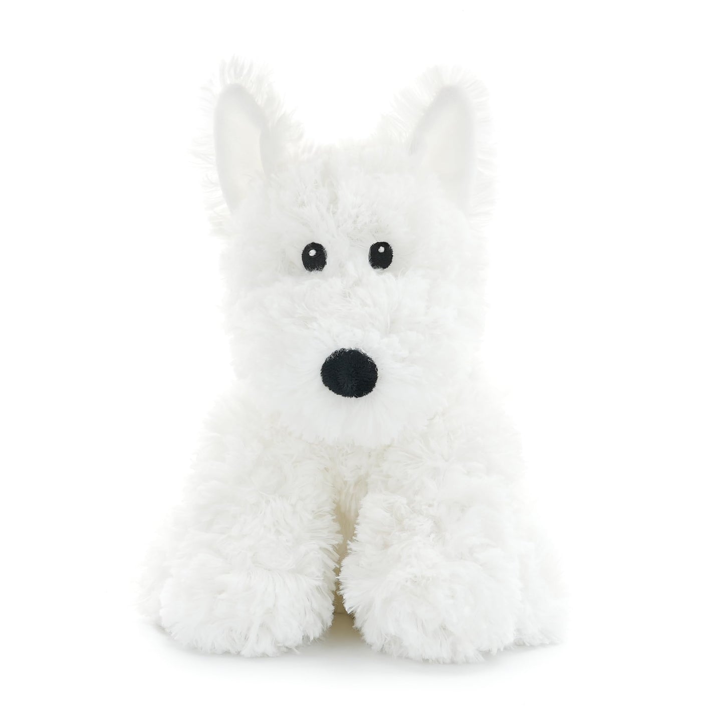 WEIGEDU West Highland White Terrier Dog White Westie Puppy Stuffed Animals Plush Toys for Kids Girls Boys Baby Birthday Bedtime Gift, 12 inches