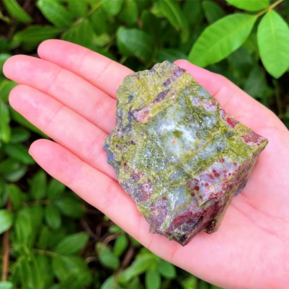 Zenkeeper 1 Lb Large Rough Dragon Blood Stone Raw Dragon Blood Crystal Stone Natural Dragon Blood Crystal Stone Mineral Specimen Gemstone Healing Crystals and Stones