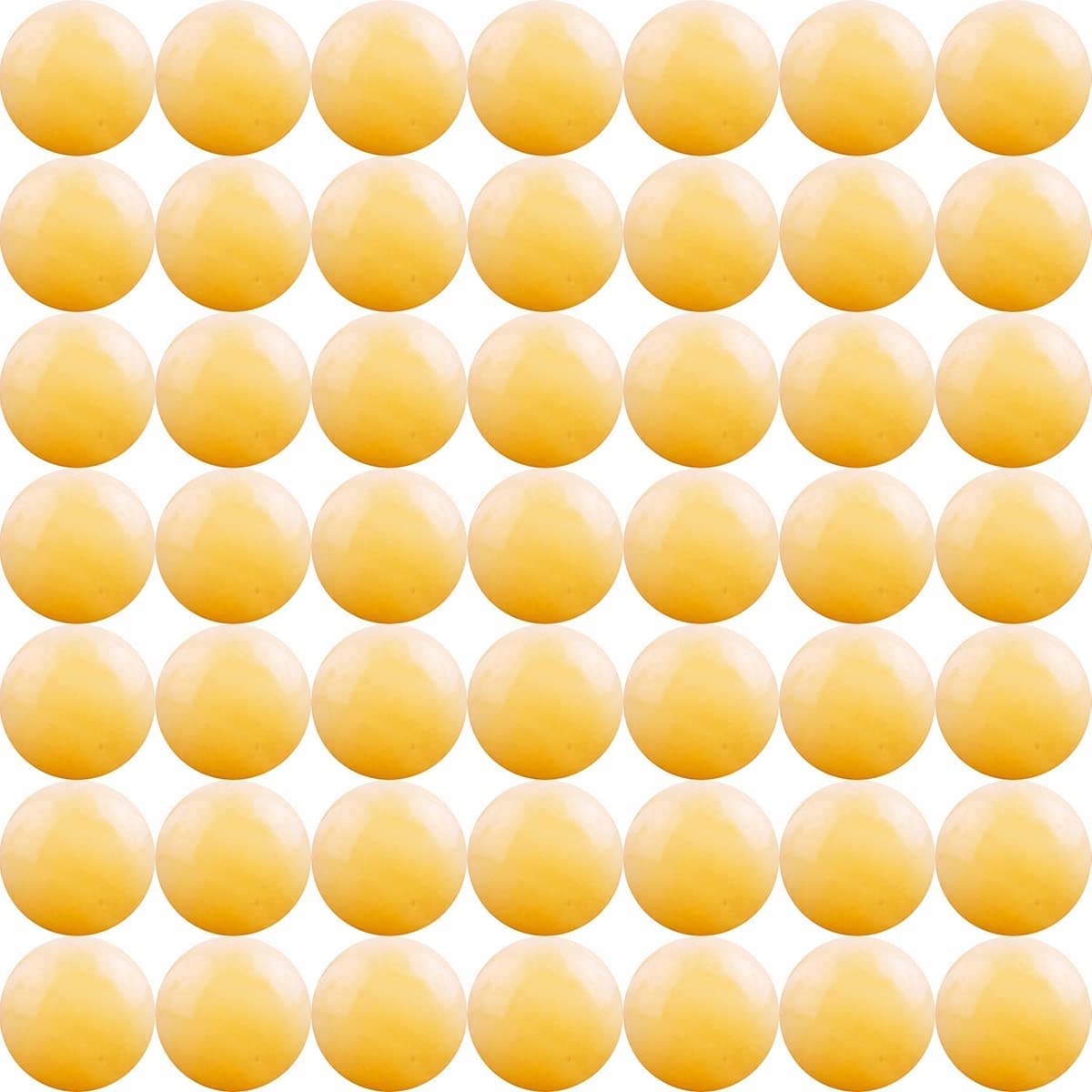 Natural Stone Beads Yellow Jade 100pcs 10mm Round Genuine Real Stone Beading Loose Gemstone Hole Size 1mm DIY Smooth Beads for Bracelet Necklace Earrings Jewelry Making (Yellow Jade, 10mm)