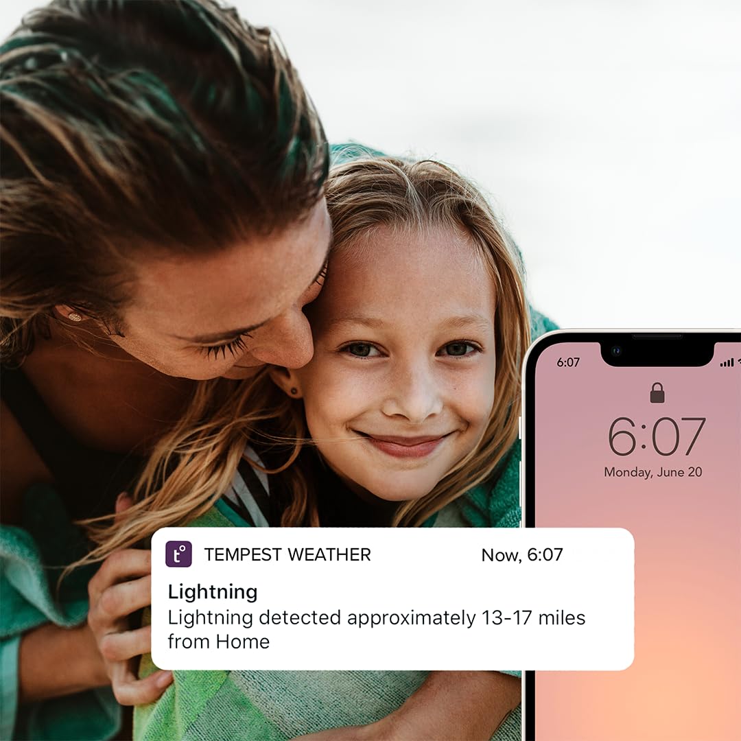 Tempest Weather Station with Built-in Wind Meter, Rain Gauge, and Accurate Weather Forecasts, Wireless, App and Alexa Enabled