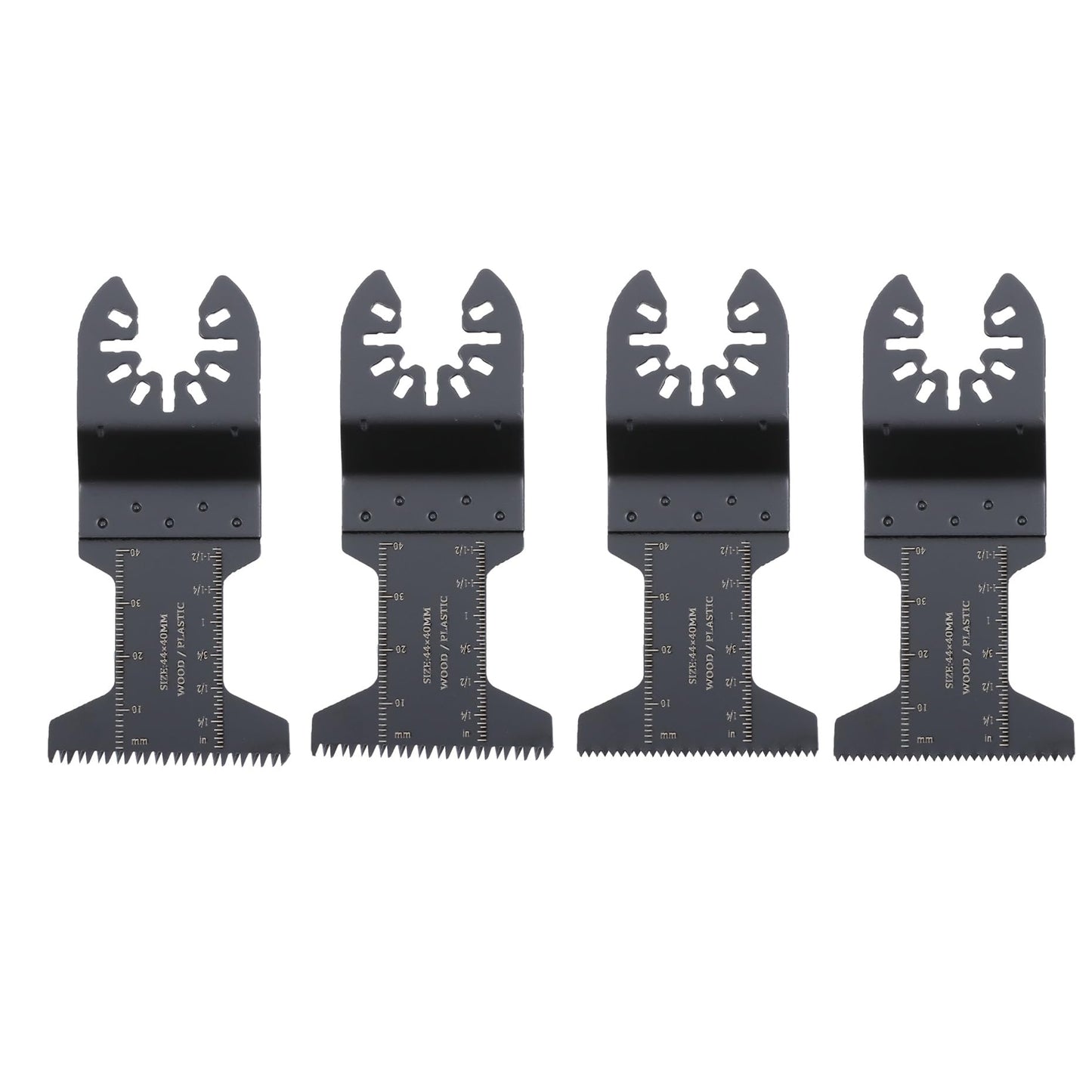 kimllier 104 Pcs Oscillating Multi-Tool Blade Set with Titanium Coated Blades, 4 Sanding Pads and 80 Sandpapers - All-Purpose Cutting Kit for Wood, Metal, Plastic