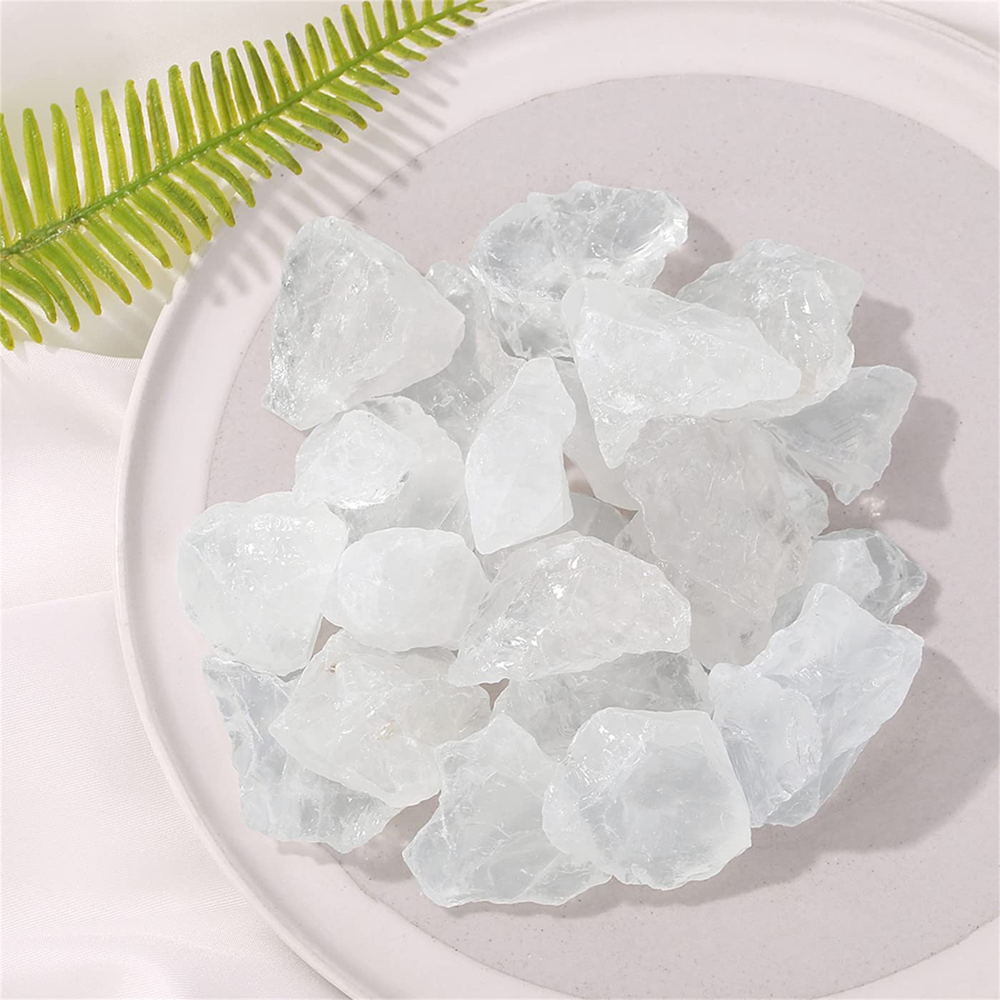 YATOJUZI Clear Quartz 1lb Bulk Natural Healing Crystals Raw Rough Rocks Stones Sets for Cabbing Tumbling Cutting Lapidary Polishing Reiki Crytsal Healing Wire Wrapping Decoration Gemstone