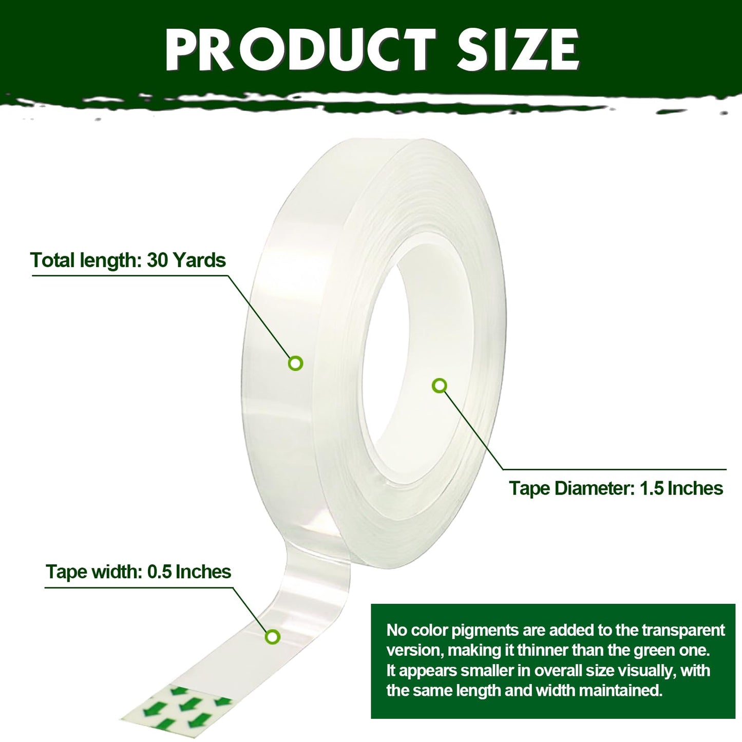 DOMMARE Flower Tape 1/2 Inch Floral Tape, 8Pcs Green Flower Wrapping Waterproof Tape, Flowers Bouquet Supplies for Bouquet Floral Arranging Flower Stem Wrapping, Wedding Bouquet, Wreath, 32 Yard