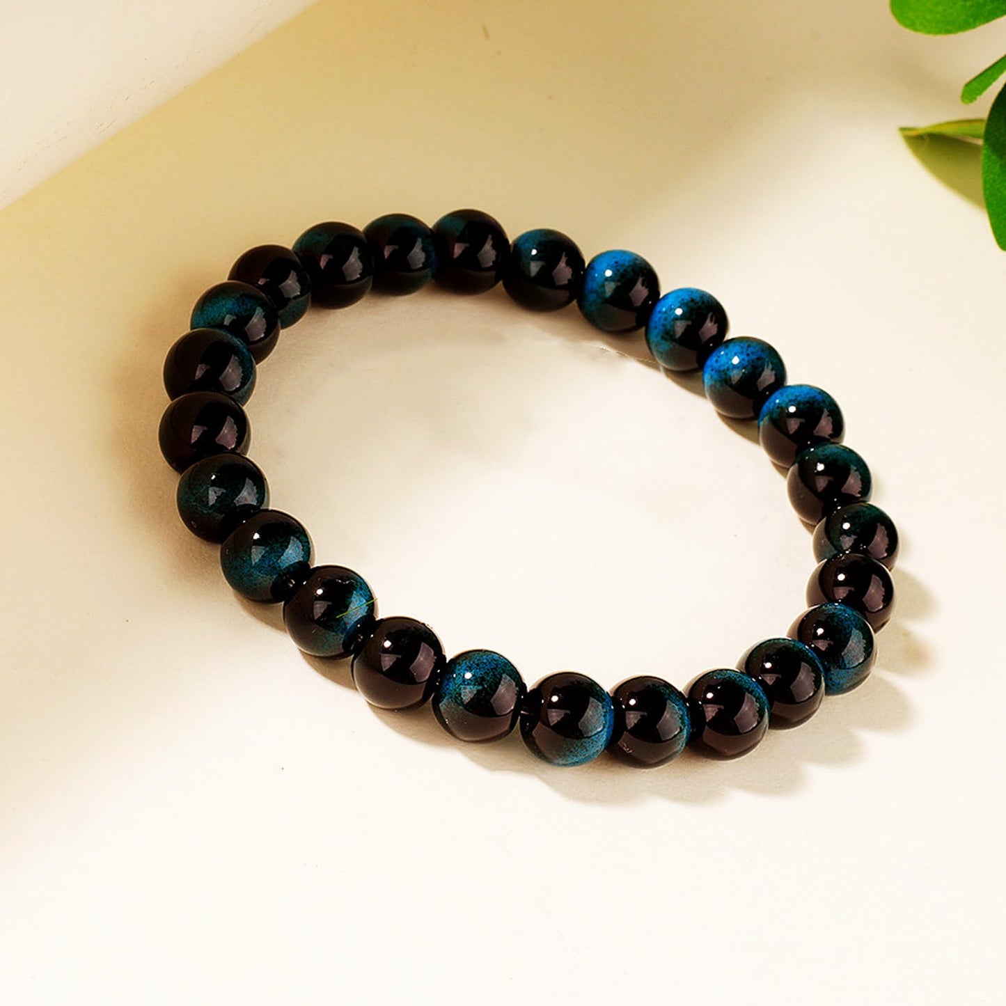 WEFRIN Evil Eye with Hematite Black Obsidian Tiger Eye Stone Triple Protection Bracelets for Men Women, Crystal Healing Stone Bracelet Bring Luck Prosperity and Happiness Jewelry (I-8mm(i))