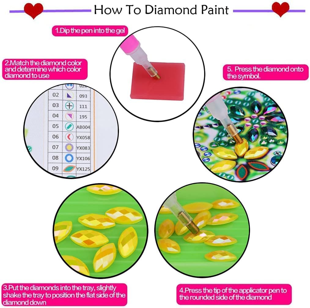 STGLCR Diamond Painting Cardinal Ornament 5D Bird Wreath DIY Diamond Art Animal Handmade Pendant Mosaic Making Kits by Number Kits Home Decoration Pendant Single Sided Spot Drill Double Sided Pattern