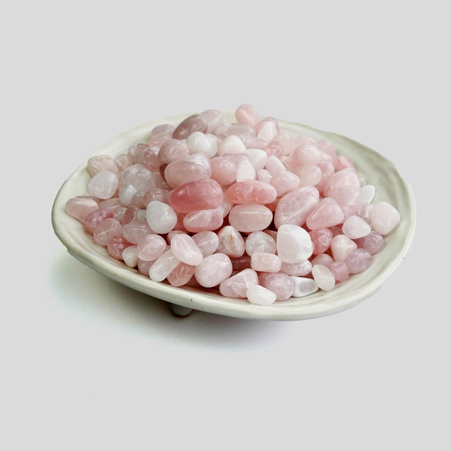 Sisamn 3lb Natural Rose Quartz Tumbled Stones Polished Crystals Bulk for Vase Filler Stones,Healing Stone, Home Decor, Fish Turtle Tank, Plants Decor, Jewelry Making