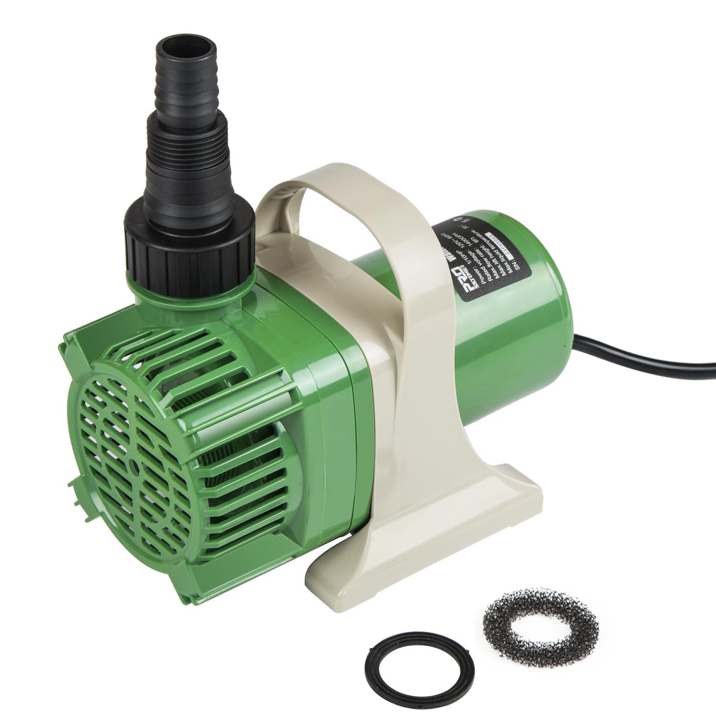 Prostormer 1/3HP Submersible Pond Pump, 3300GPH High Flow Water Pump with 16ft Lift Height, Garden Pumps, for Ponds, Fountains, Waterfalls, Hydroponics, Fish Tanks, Indoor & Outdoor Use