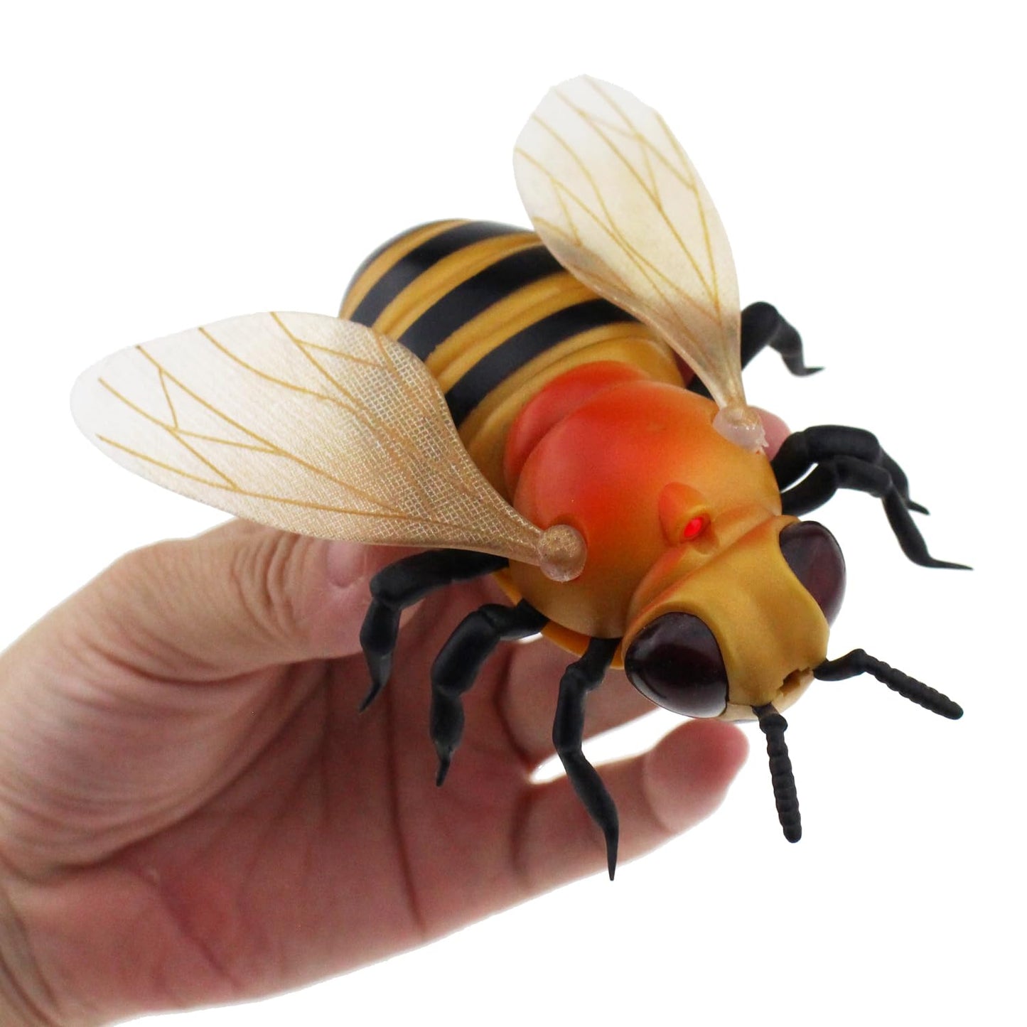 Tipmant Realistic RC Honey Bee Toys IR Remote Control Honeybee Insect Vehicle Electric Animal for Cat Dog Kids Birthday Gifts
