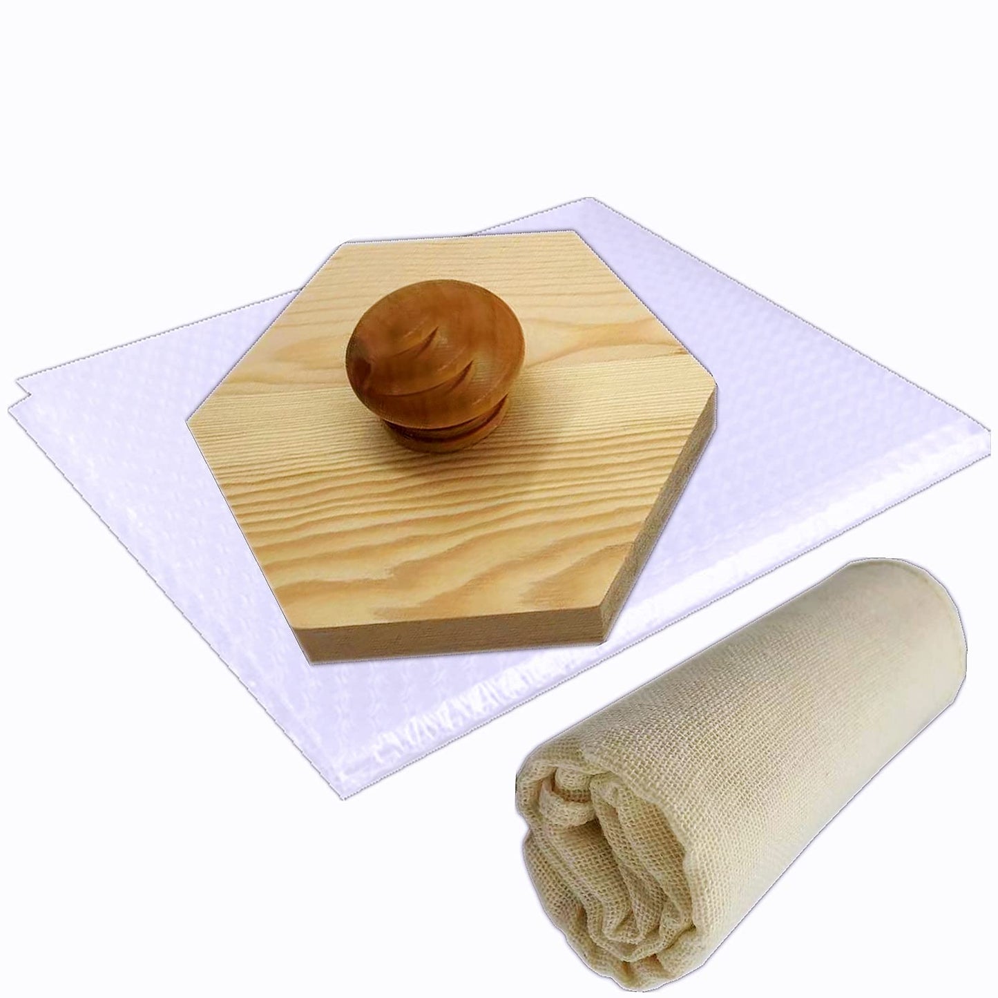 WEICIM Wet Felting Tool/Wooden Wet Felting Tool/Fulling Block, Contains 60 g Needle Felting Wool Roving Bag,Great for Working on Seams, Flat Felt, Shaping Your Felt Hats/Felted Slippers