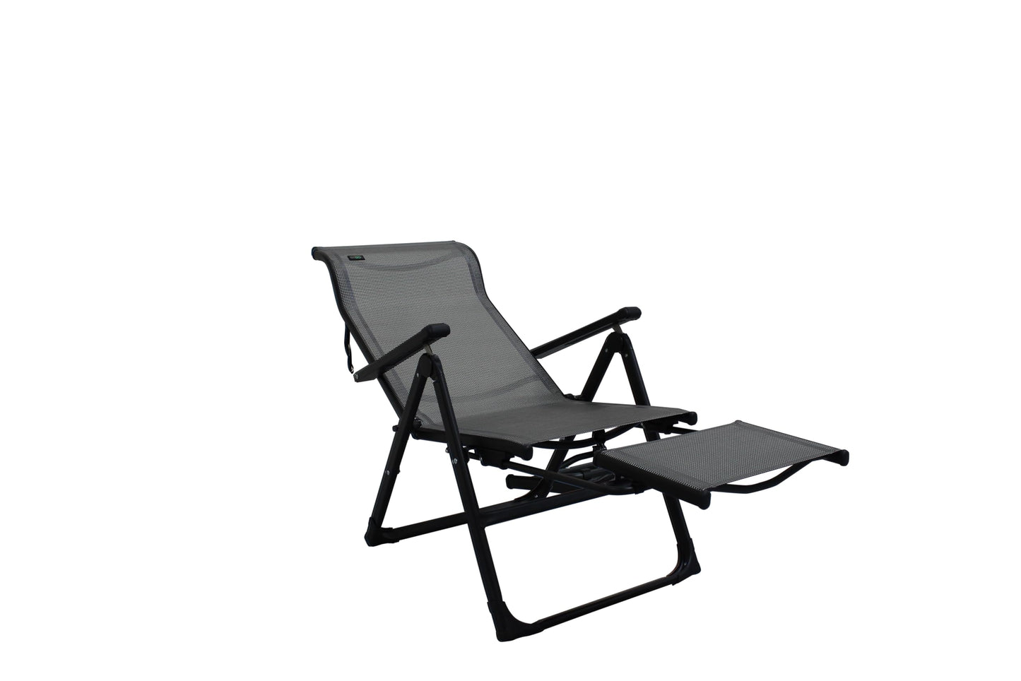 Caravan Sports Ergo+ - Adjustable Outdoor Patio Camping Lounge with Footrest & Headrest, Steel Frame Weather-Resistant Fabric – Folding Outdoor Chair