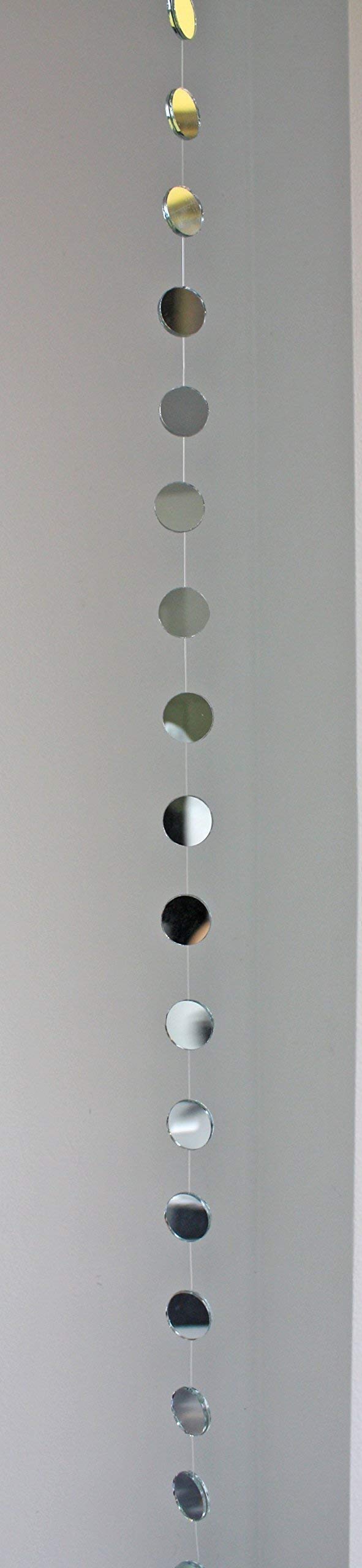 Mirror Garland Strand, 1 x 48 Inches, Real Mirror Sun Catcher Mobile