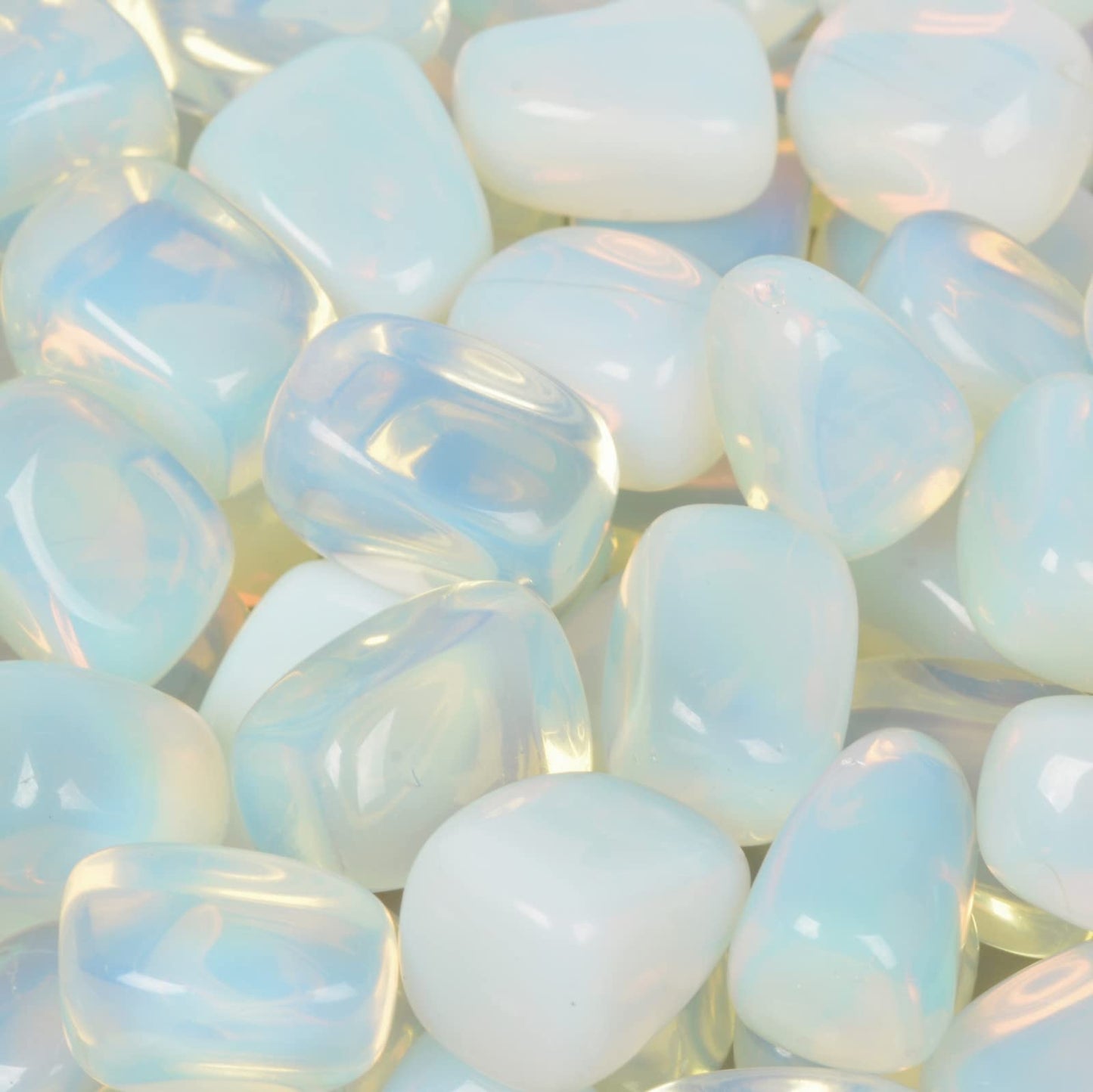 Synthetic Opalite Polished Chips Crushed Tumbled Stone Crystal Healing Embellishments 100 grams