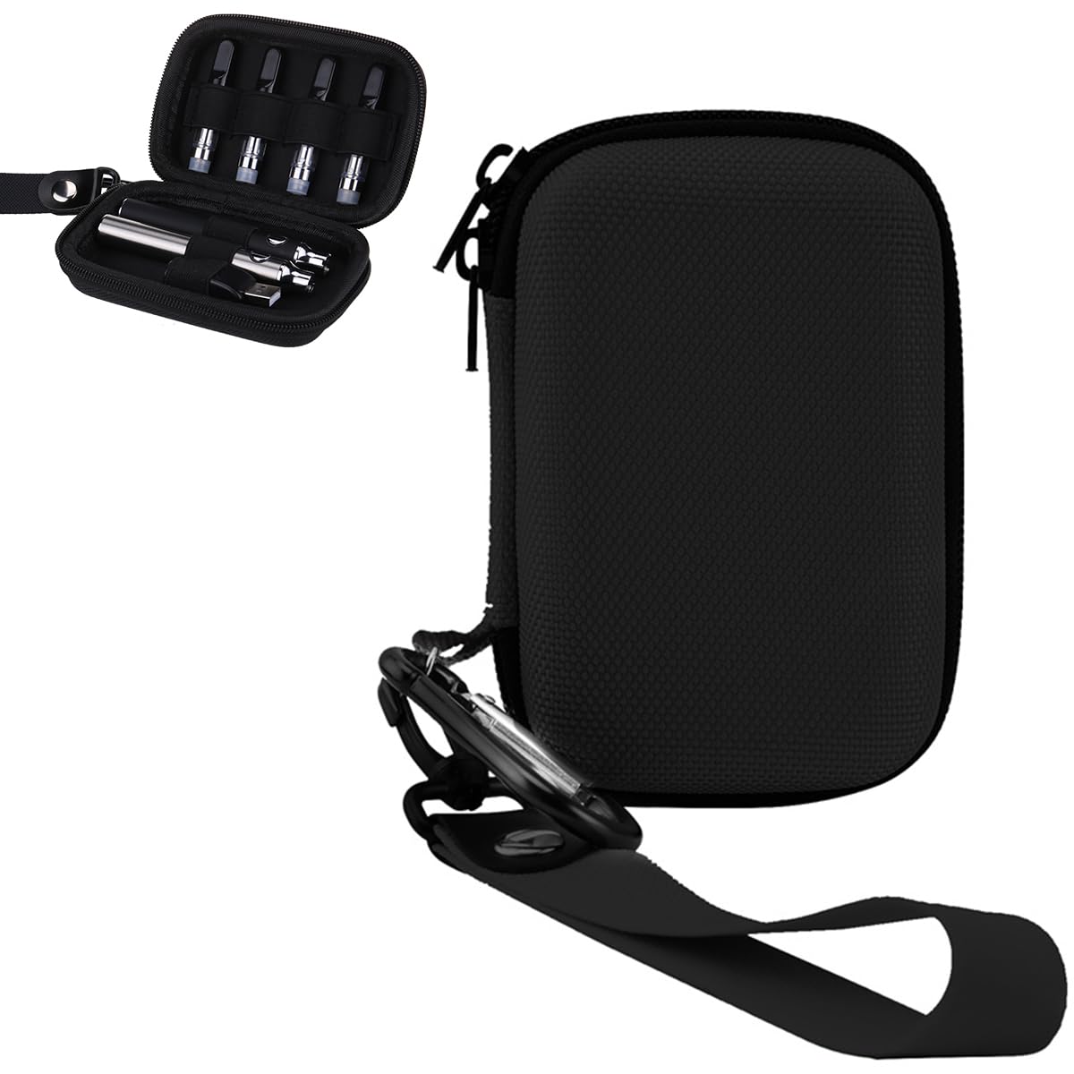 BIU-BOOM EVA Hard Case Ally & its Accessories Carrying pen case[Only Case ],Battery Organizer Storage Bag, Battery Charger Accessories .Carabiner or Lanyard,Charger,Kit