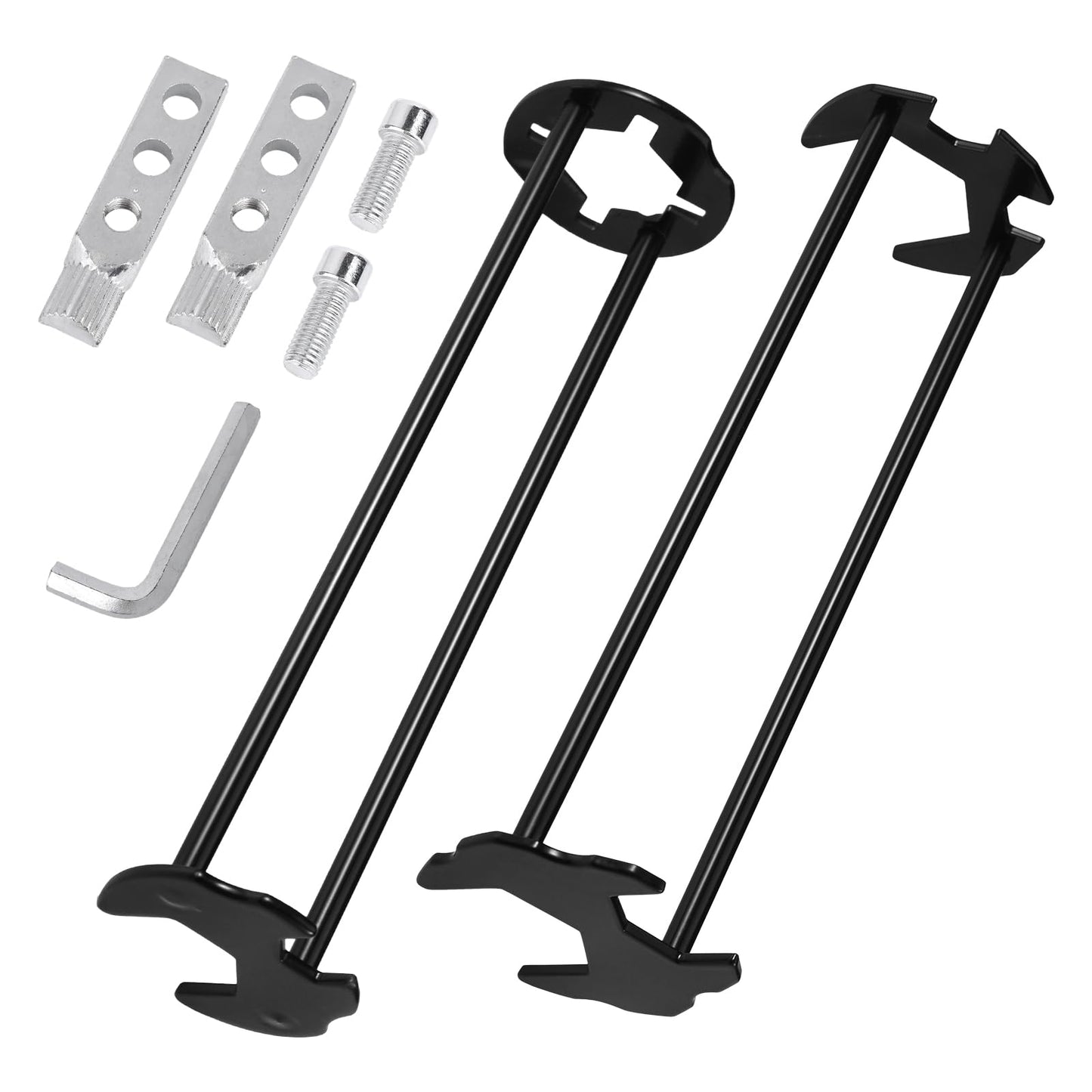 NQEUEPN 2pcs Multifunctional Sink Wrench & Extractor Tool Set, 7 Sizes Basin Faucet Wrench Universal Four-Claw Hexagon Spanner for Tight Space Plumbing Installation and Drain Pipe Nut Removal