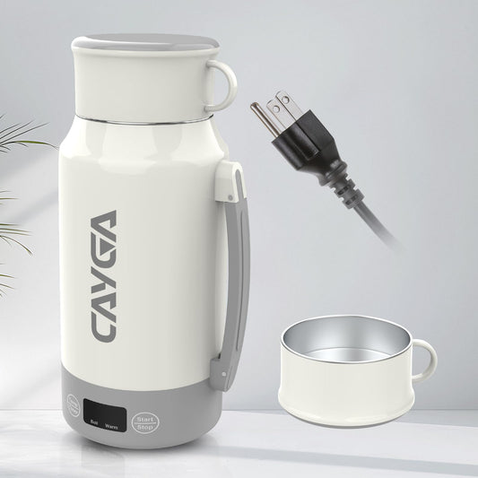 34 Oz/1000ml Travel Portable Tea Kettle with Temperature Control and LCD Display, 304 Stainless Steel Water Boiler Heating Mug