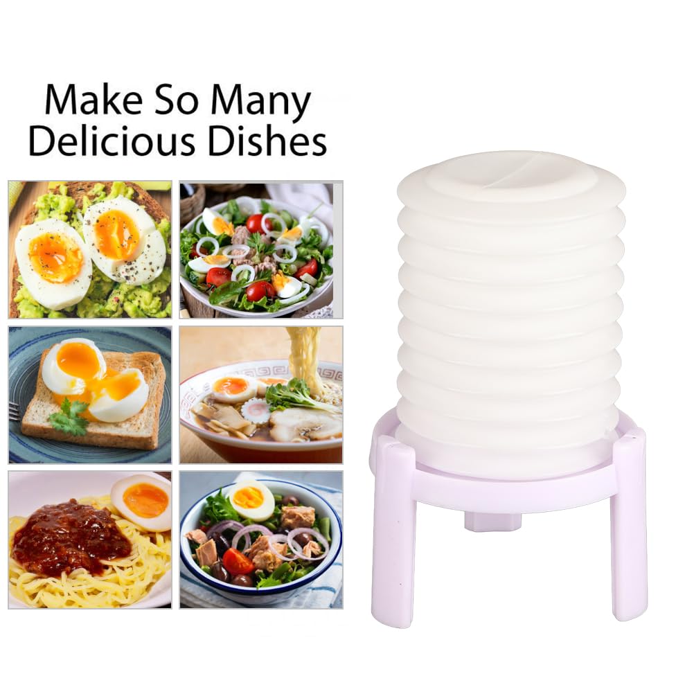 Egg Shell Remover Boiled Egg Extractor Egg Shell Peeler Huller Portable Kitchen Tools Egg Shell Remover (White)