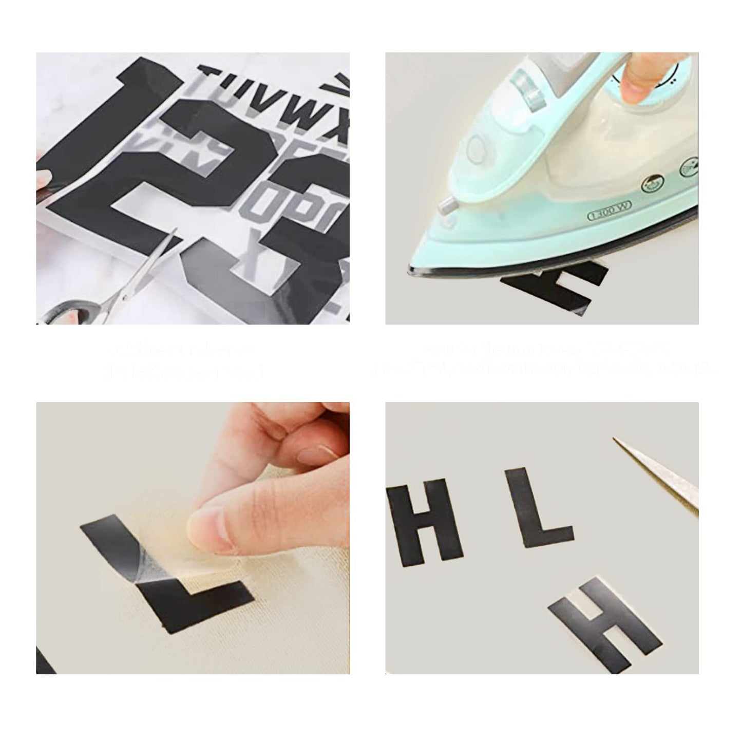8 Inch 0-9 Iron On Numbers Transfers and 2 Inch A-Z Iron On Letters Patches Kit for Team Basketball Uniform Name Athletic T-Shirt DIY Accessories
