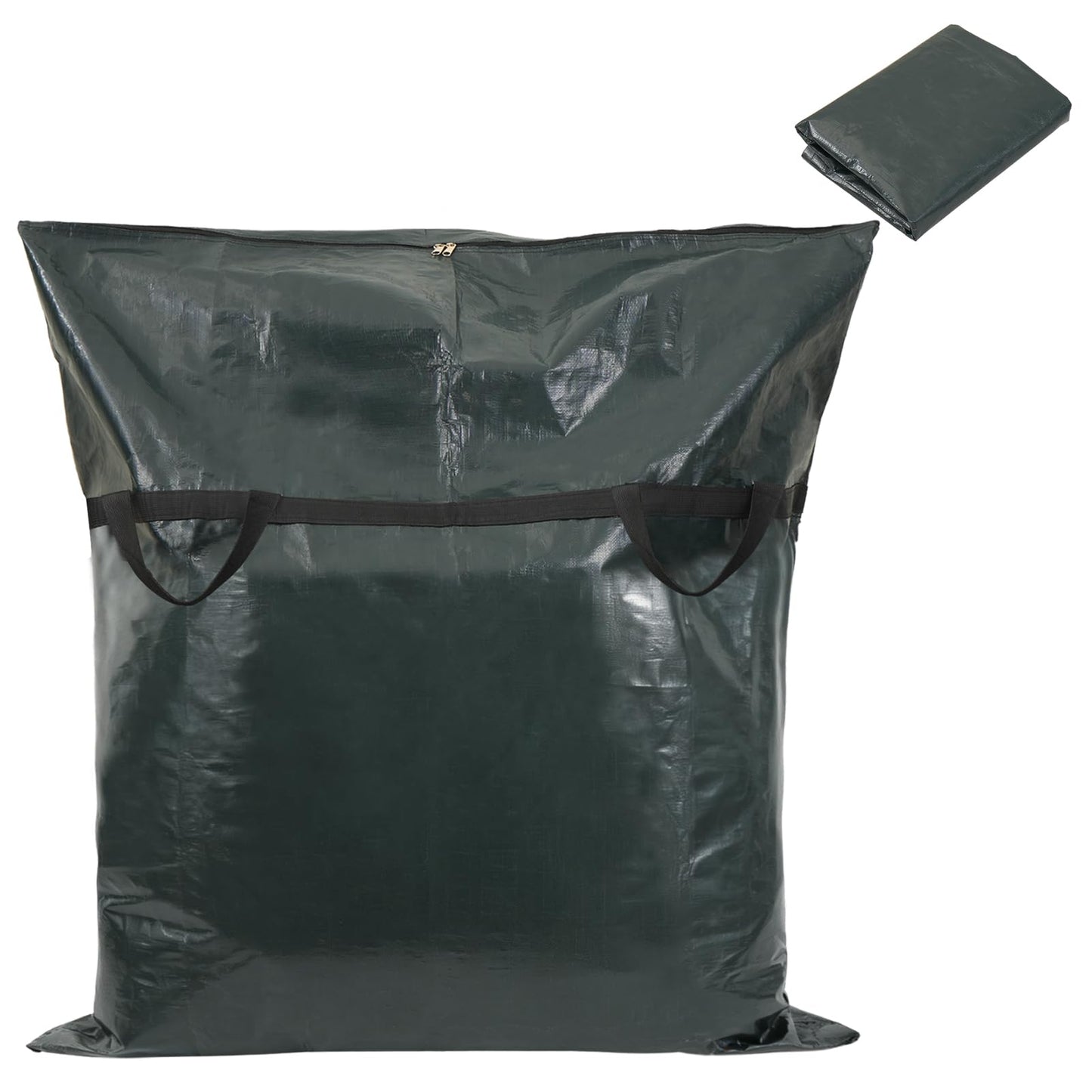 YEXEXINM Pool Safety Cover Stowaway Bag with 4 Carry Handles 48x57 Inch Waterproof Heavy-Duty Pool Cover Storage Bag Pool Cover Stowaway Bags for Winter Pool Covers & Safety Covers Packing