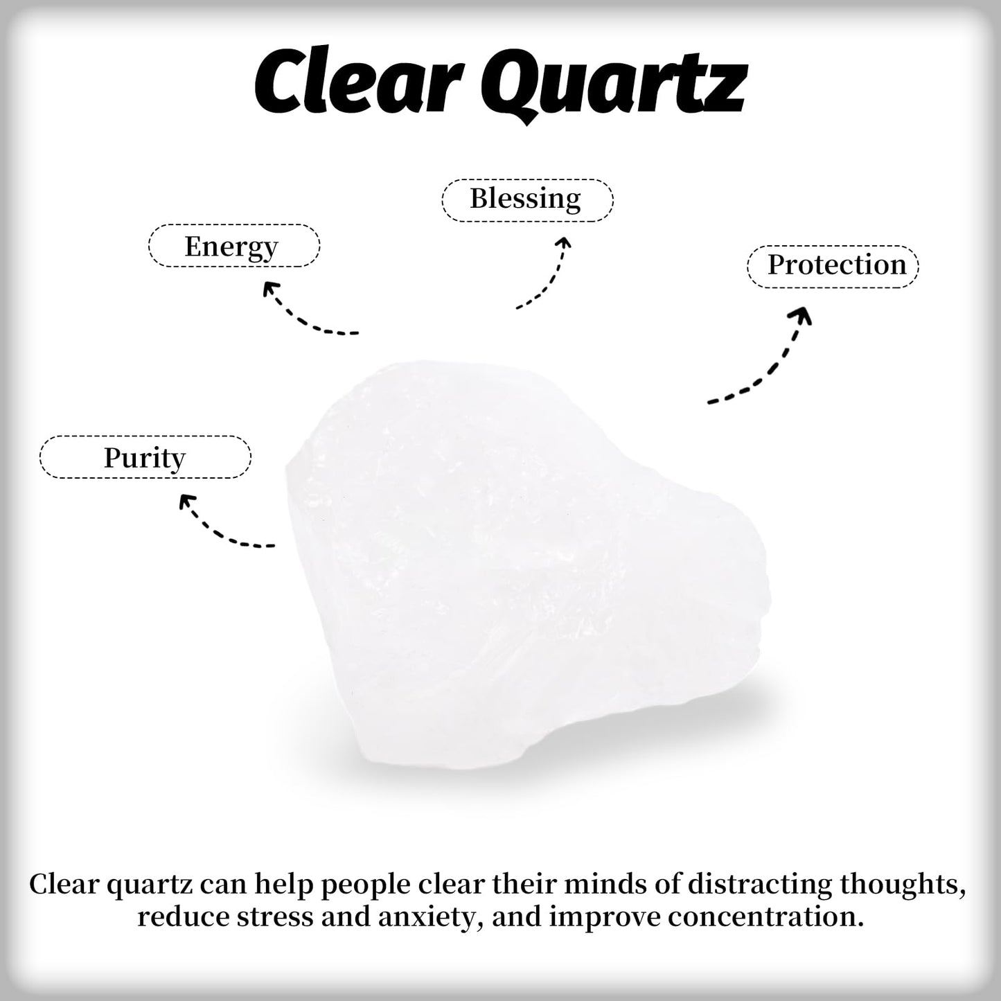 Clear Quartz Raw Stones 1PC, Gemstones Raw Stones and Healing Crystals, Hand Carved Natural Pocket Raw Stone for Decoration Tumbling, Garden(1.18"-1.97")