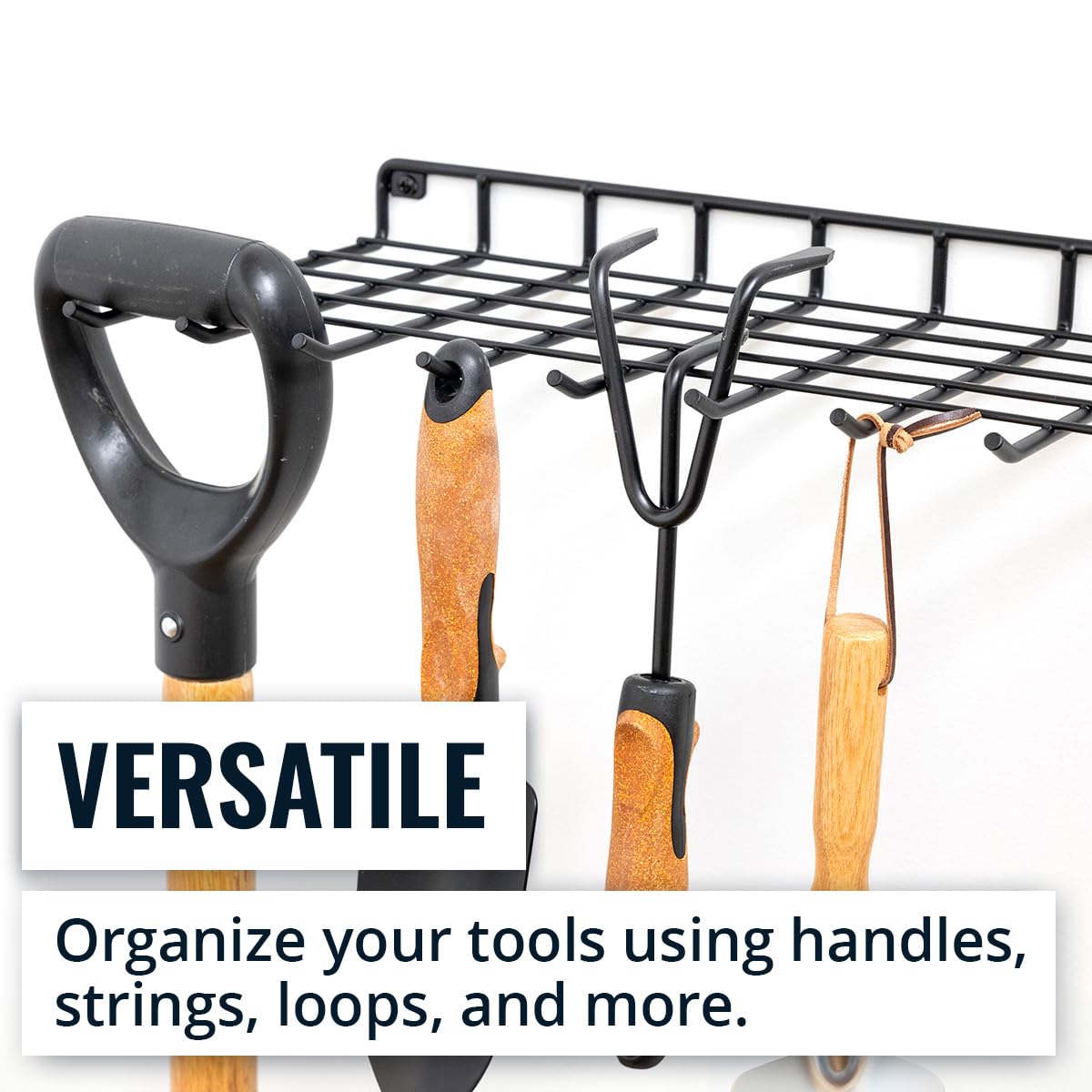 StoreYourBoard Gardening Hand Tools Organizer, Wall Mount Storage Shelf for Garden Scissors, Hand Pruners, Plant Shears, Tree Cutter, Gardening Shears, and Garden Supplies, Holds 40 lbs
