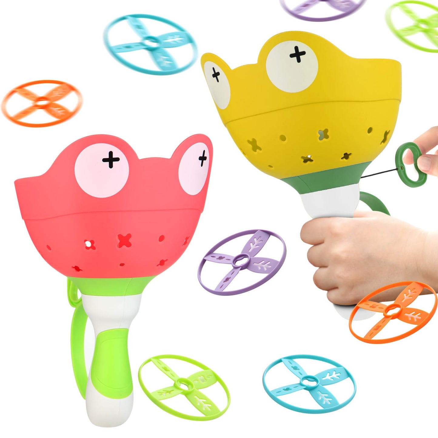 daboot Outdoor Toys for Kids Ages 4-8 Kids Outdoor Flying Toys Manual Capture Catching for Toddlers 3 4 5 6 7 8 Years Old Christmas Easter Birthday Gifts Boys Girls
