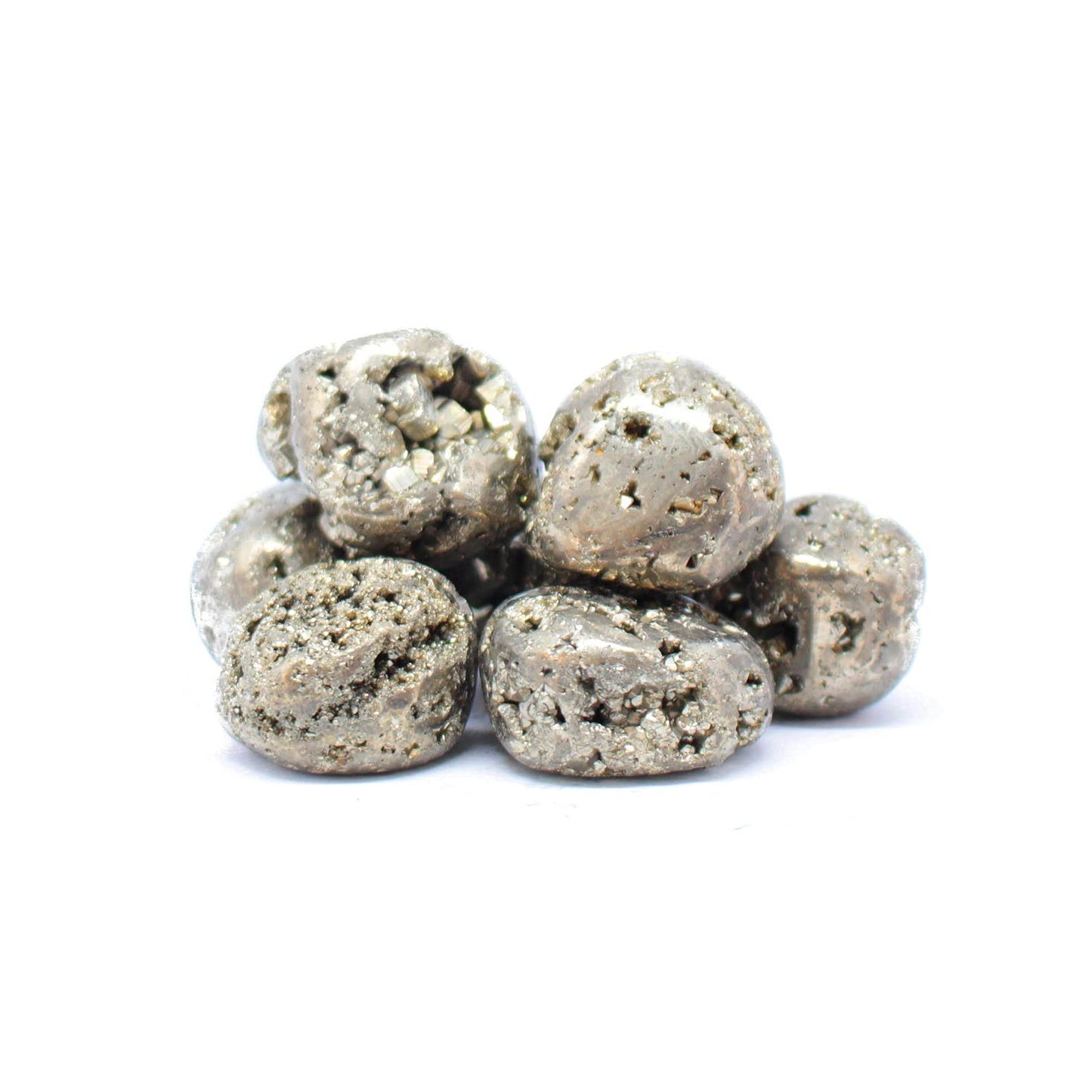 Pachamama Essentials Tumbled Pyrite from Peru - Fools Gold - Healing Stone - Reiki (1)