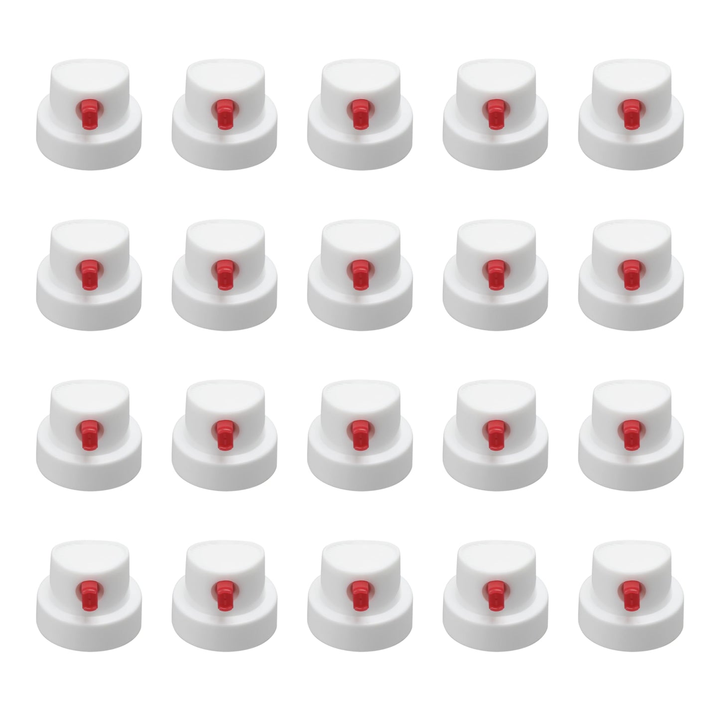AOQIVIS Montana Cans Flatjet Cap Wide Spray Paint Nozzles for Spray Cans,Pack of 20 Graffiti Art Supplies Montana Caps red