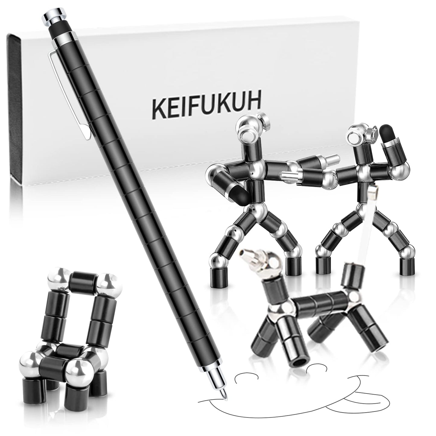 Fun Gifts for Men Fidget Gel Pens - Unique Graduation Gift for Him for High School College Graduates, Cool Birthday Gift Ideas for Teen Boys, Novelty Anniversary Stocking Stuffers White Elephant Gifts