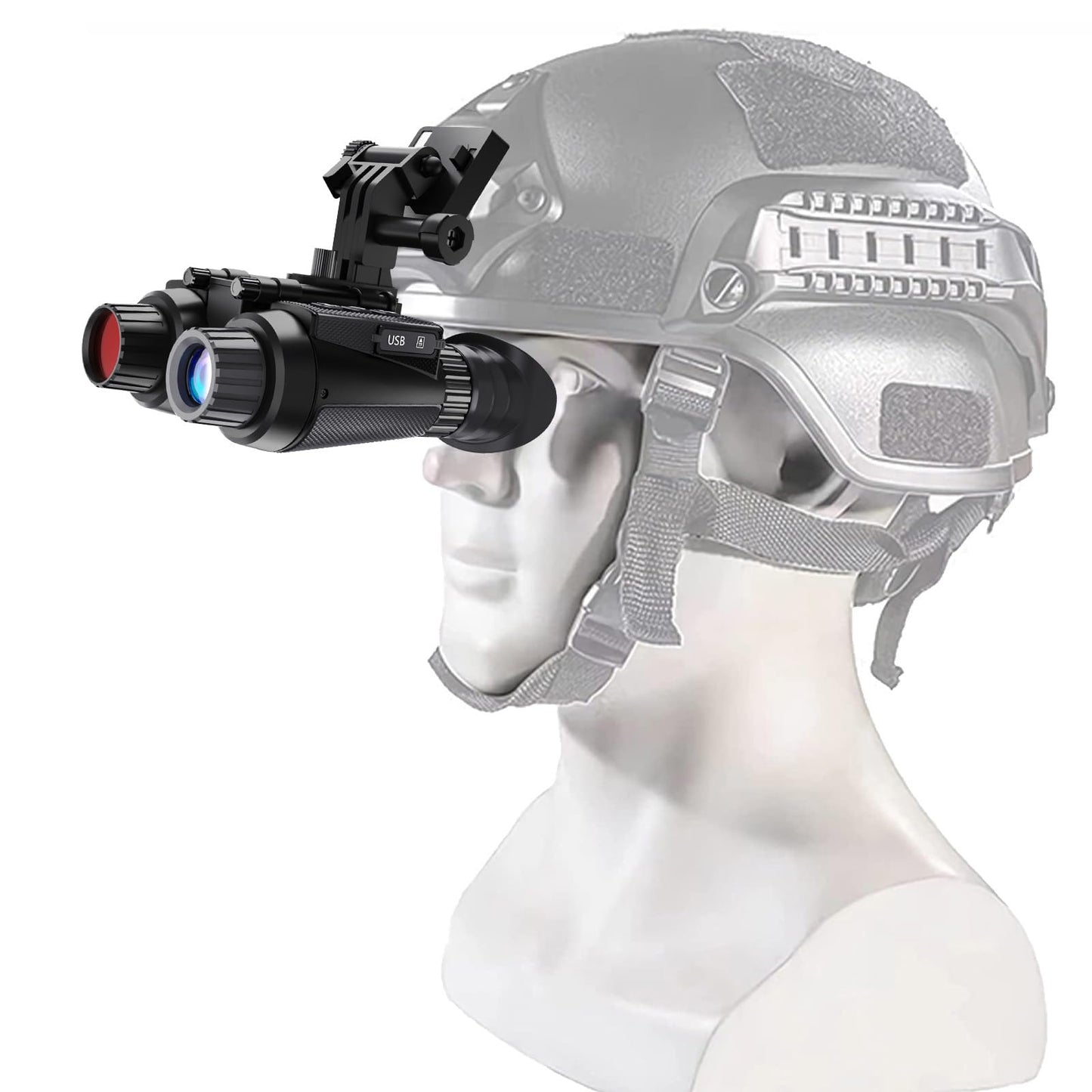 GOYOJO 4K Head-Mounted Night Vision Goggles & Binoculars for Adults – Infrared NVG with Manual Focus & 8X Digital Zoom for Hunting, Camping, and Outdoor Surveillance