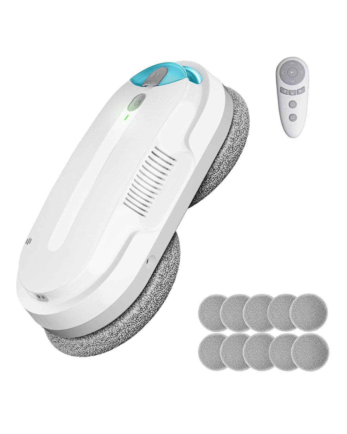HIXZAP Smart Window Cleaning Robot with bidirectional ultrasonic Spray & 85ml Tank - Automatic Edge Detection, 2400-3200pa Strong Suction, Anti-Drop Protection for Effortless Cleaning