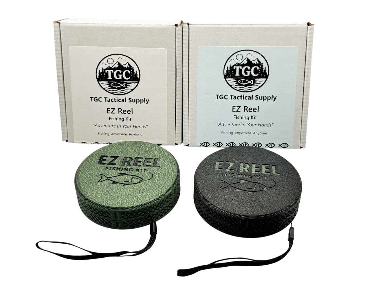 EZ Reel- Fishing Kit – Pocket Size Handline Fishing Reel | Ultimate Compact Rodless Reel Fishing Kit for Hiking, Outdoors, and Adventure.