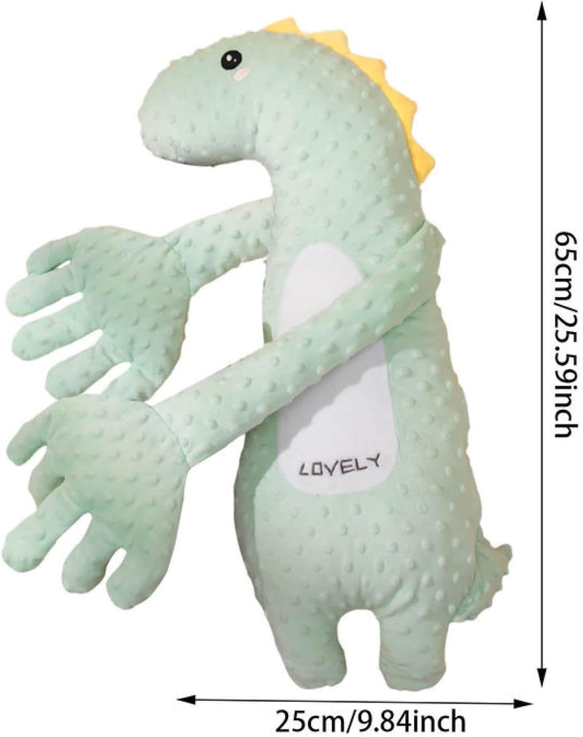 DAOLUAN Baby Soothers Toys, Cute Animal Plush Stuffed Doll Toy for Girls Boys, Portable Dinosaur Unicorn Figure Soothing Dolls for Home and Travel (Green, OneSize)