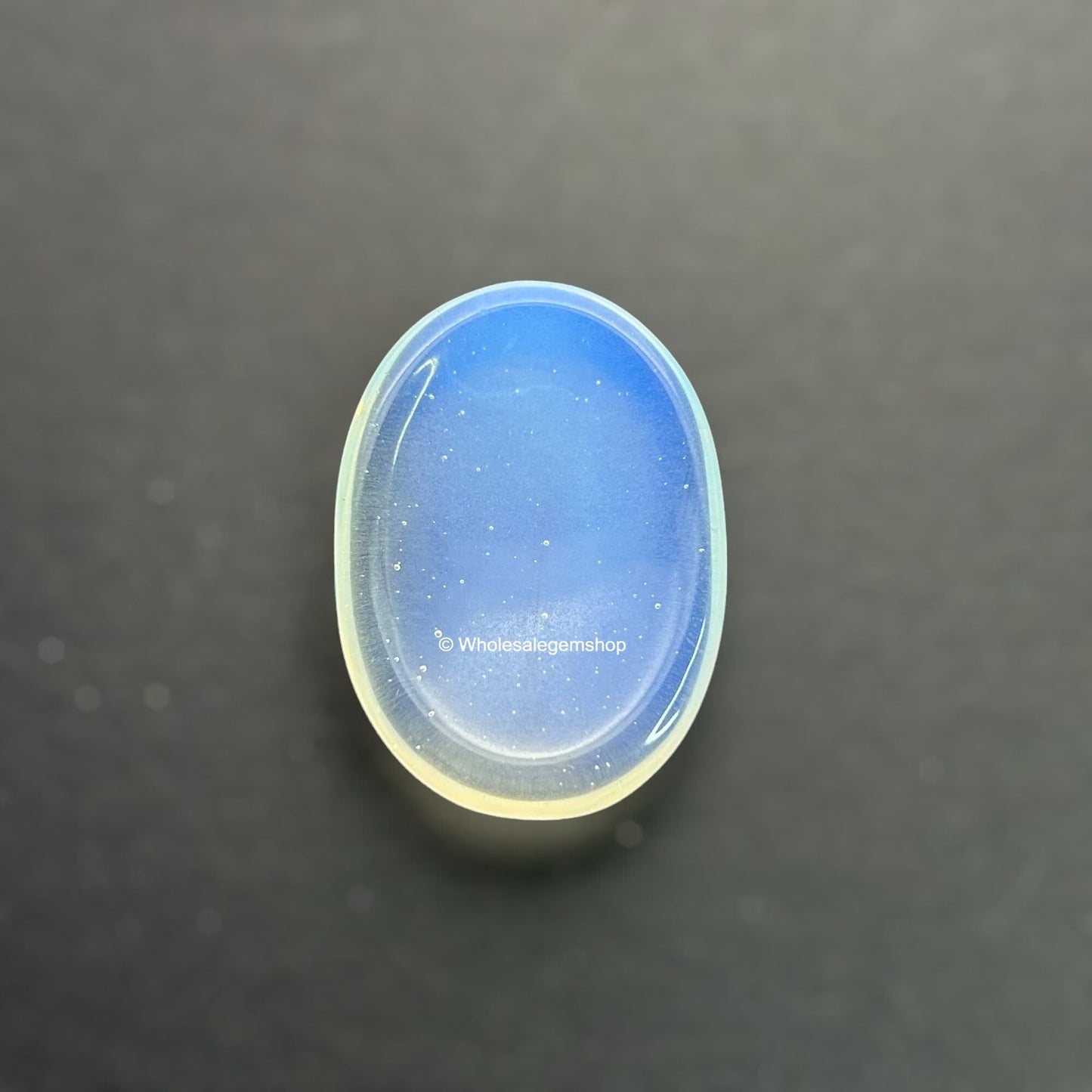 GEMSCITE Opalite Thumb Worry Stones Metaphysical Gemstone Crystal Healing Reiki Men Women Gift FENG Shui Positive Energy Love Wellness Palm Stones Wicca Powerful