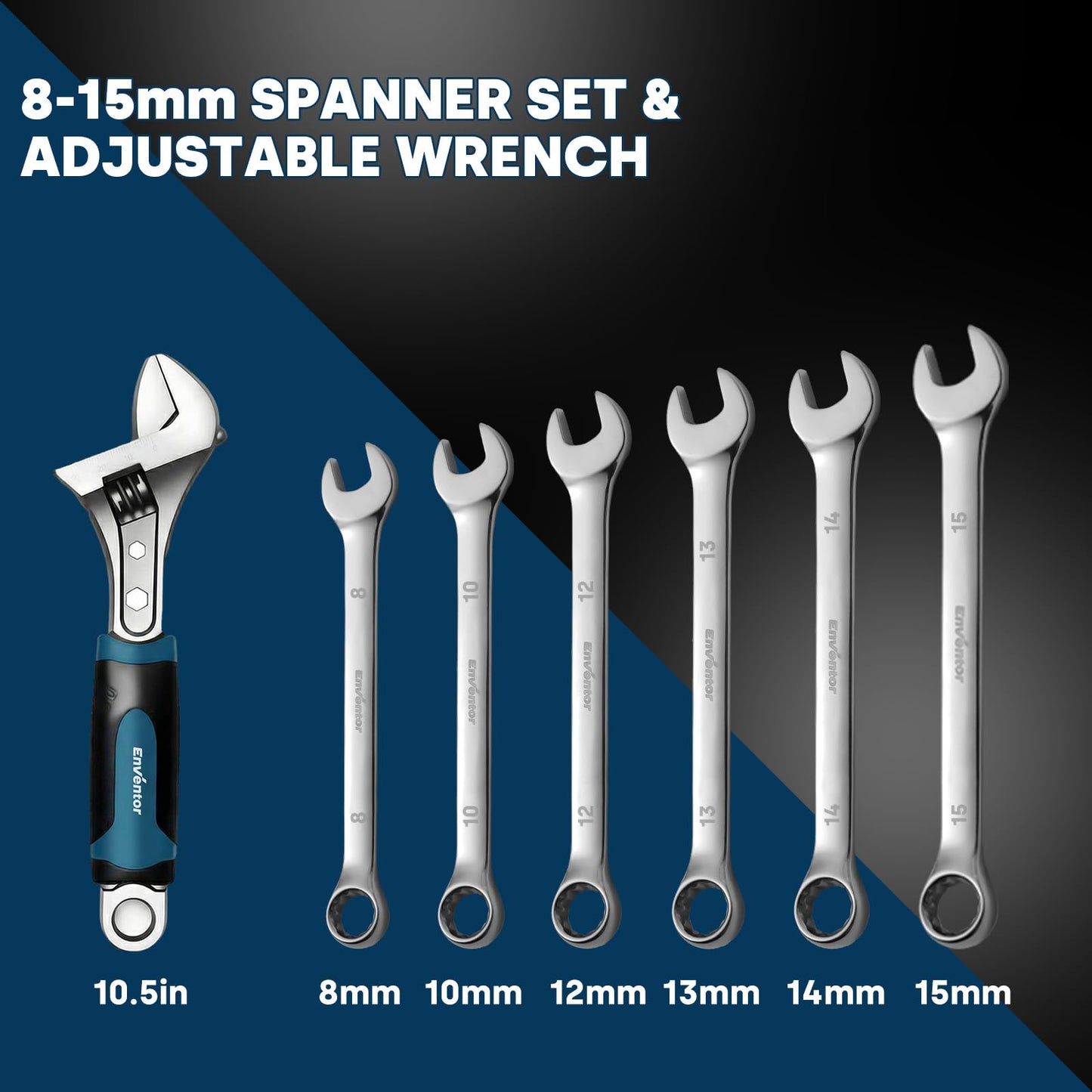 Enventor Tool Set, 220-Piece Home Tool Kit with Toolbox, Wrench and Hand Tools for Home Repairs, Auto Maintenance, DIY & General Use,Household Repair Tools for Men & Women, Blue