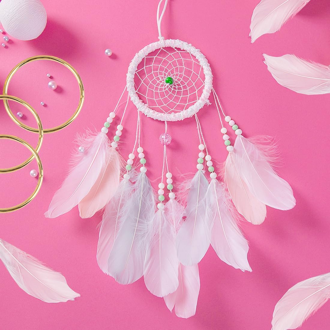 24Pcs Macrame Hoops Ring, BetterJonny 6 Sizes Metal Craft Rings Hoops Gold Dream Catcher Rings Wreath Hoop Rings for Home Decorations DIY Crafts and Wall Hanging Crafts(2in,3in,4in,5in,6in,8in)