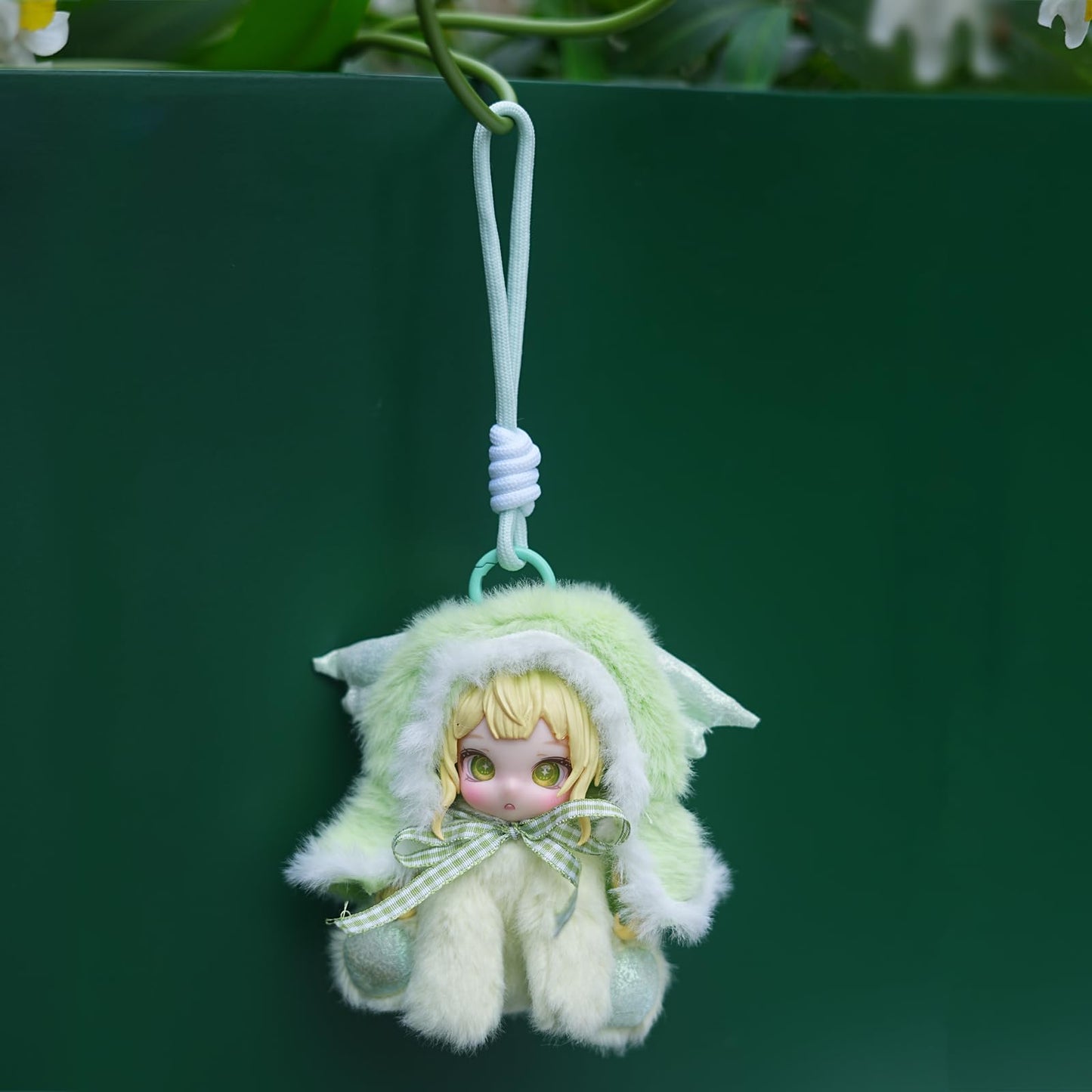 ICY DBS Cute Animal Plush Doll – 12cm Adorable Plush Toy with Soft Hood and Ribbon, Bags, and Collectibles - Snake