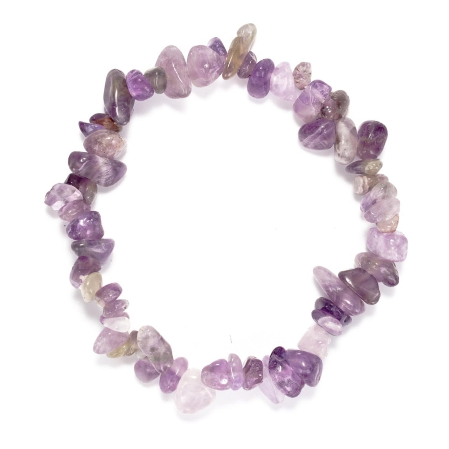 Herxion Amethyst Bracelet for Women - Natural Purple Gemstone Raw Irregular Chips Beads Stretch Healing Crystal Bracelets- Stone of Wisdom, Emotional Balance & Energy Guardian