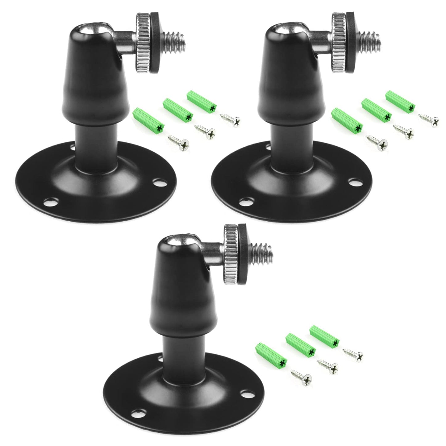 Security Wall Mount 3 Pcs for Oculus Sensor Arlo, Arlo Pro - Metal Camera Bracket Outdoor Indoor With 360 Rotation 1/4" Screw - CCTV Oculus Rift Mount