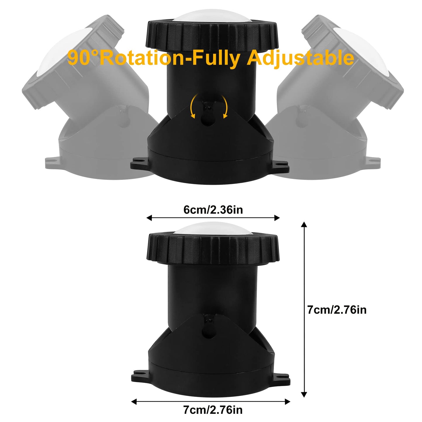 CREPOW RGB Pond Lights with Timer, LED Underwater Submersible Colorful Landscape Spotlights, 98ft Remote Control IP68 Waterproof Fountain Lights for Fish Aquarium Tank Garden Yard Pool (Set of 4)