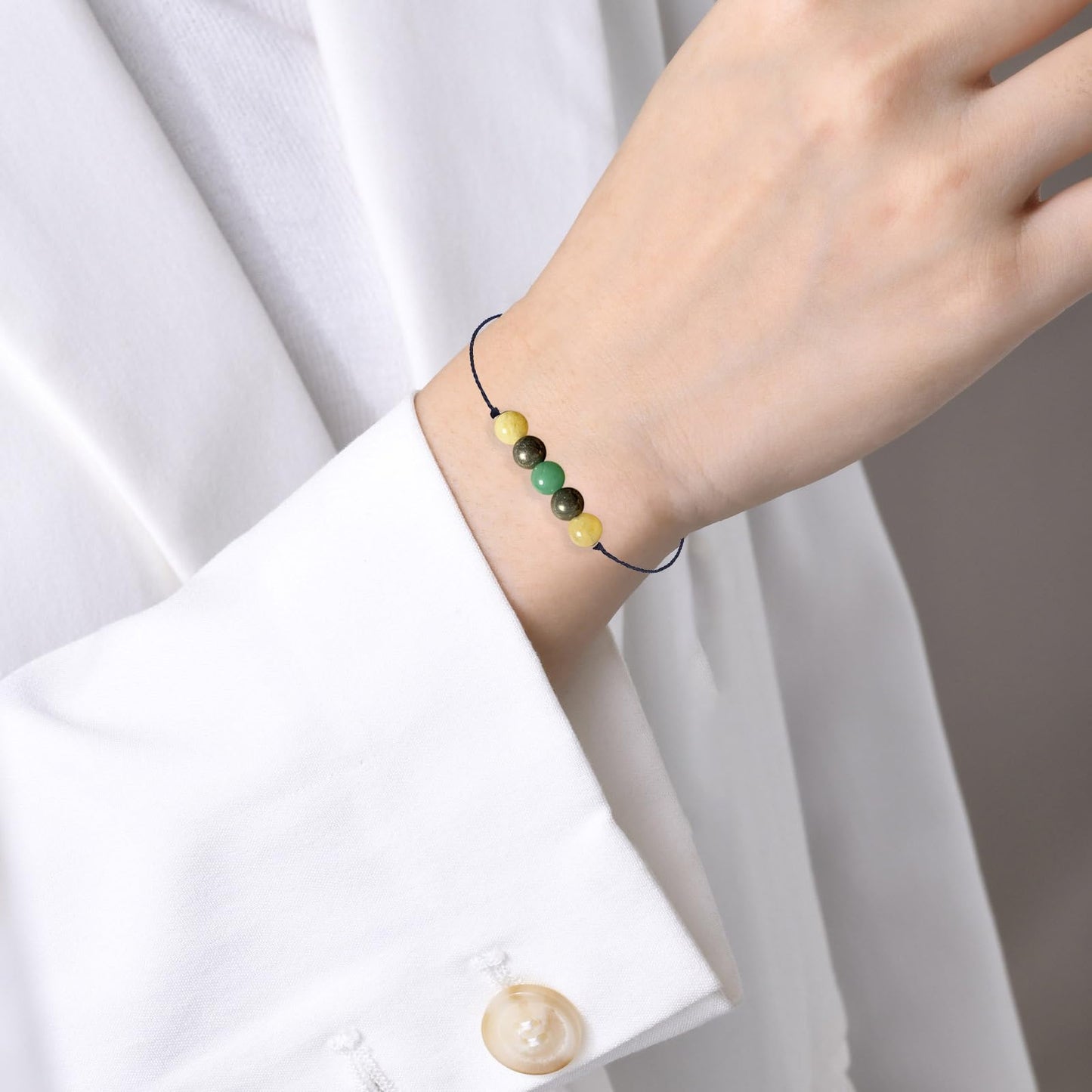 yfstyle Healing Spiritual Crystal Bracelets Anxiety Relief Bracelets Empath Protection Bracelet for Women Men Jewelry Gifts-Success
