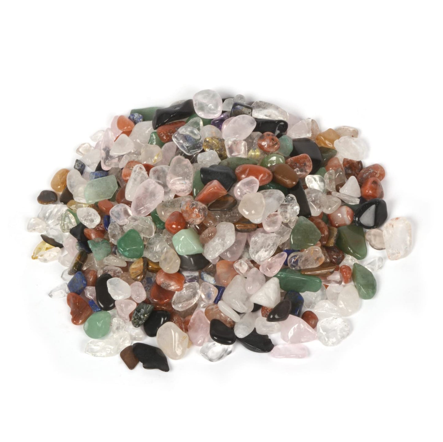 Natural Big Mixed Gemstone Polished Chips Crushed Tumbled Stone Crystal Healing Embellishments 100 grams