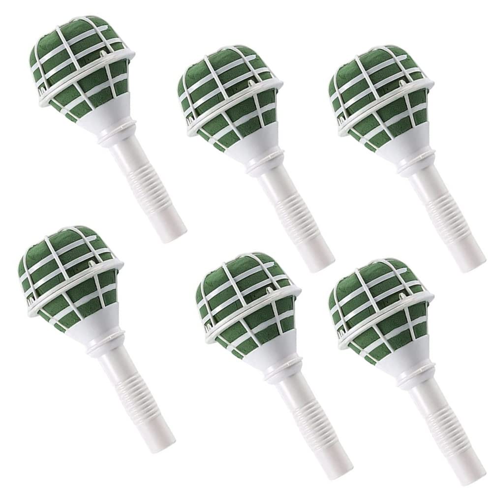 JFFX 6-Pack Foam Bouquet Holders, Floral Arrangement Kits for Bridal Flowers Wedding Supplies Decoration, Gardening Supplies