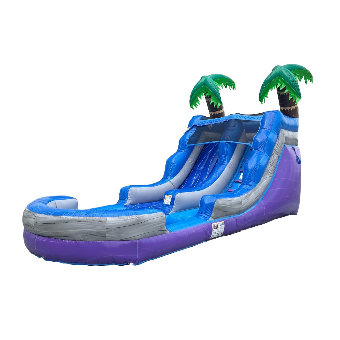 POP JUMP 13ft Tall Topical Inflatable Water Slide with Pool- 22ft Long, 100% PVC Vinyl, Commercial Reinforced, Backyard Summer Play, Wet/Dry Fun, Front Entry for Easy Supervision, Includes Blower