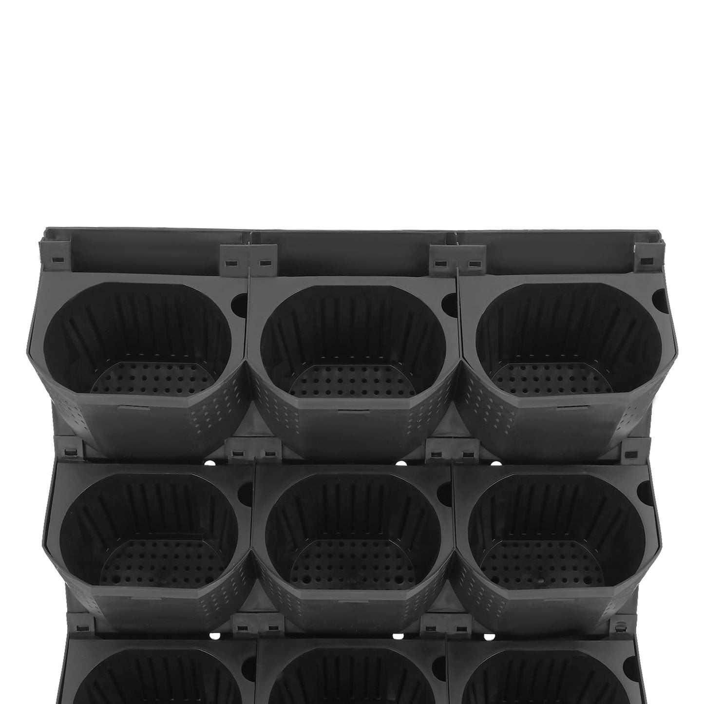 sertheha Self Watering Wall Planter with 36 Pots, Vertical Garden Planter for Indoor Plants, Wall Mounted Planters Hanging Flower Herbs Vegetables for Garden Balcony Decor (Black)