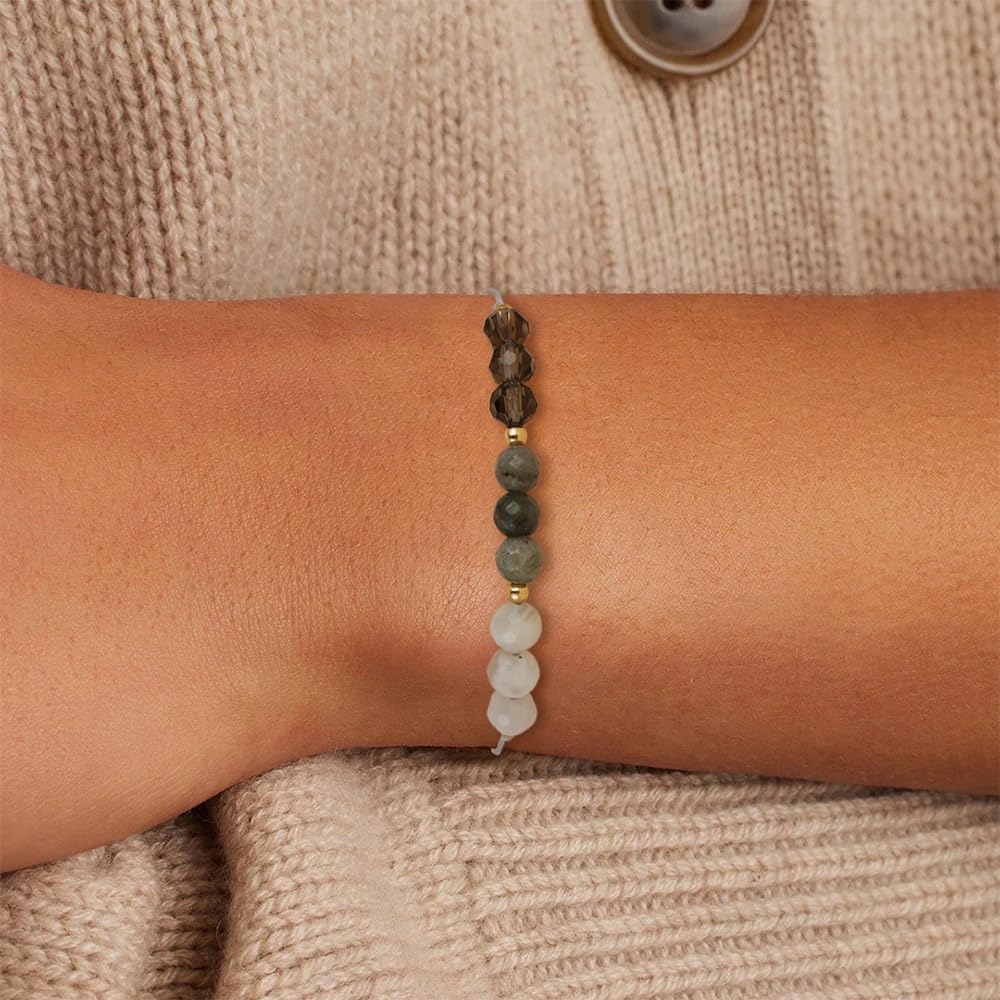 Fezodo Anxiety Relief Bracelet for Women, Unbreakable Stress Relief Bracelet Crystal Healing Inspirational Gift for Her Chistmas Valentines day Birthday Gift for Friends Women Men