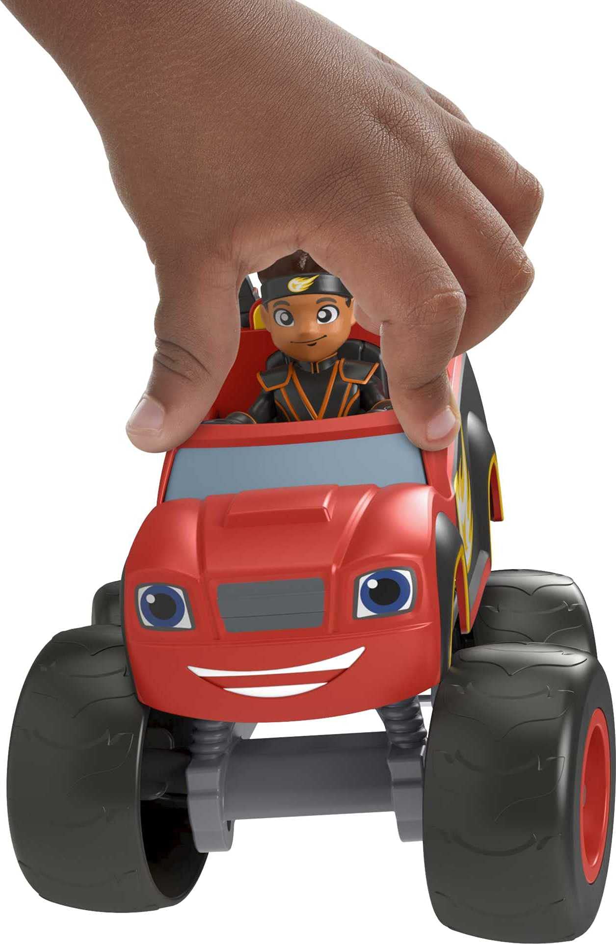 Fisher-Price Blaze and the Monster Machines Toy Truck & Figure Set, Ninja Blaze & AJ, Preschool Racing Play Ages 3+ Years