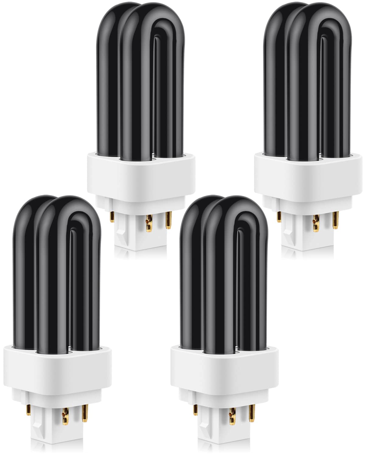 PACETAP 4 Pack 41050 7W Replacement Bulbs for Dynatrap DT1050 DT1100 DT1250, 1/2 Acre Replacement Bulb U Shape Replacement Bulbs Light for DynaTrap